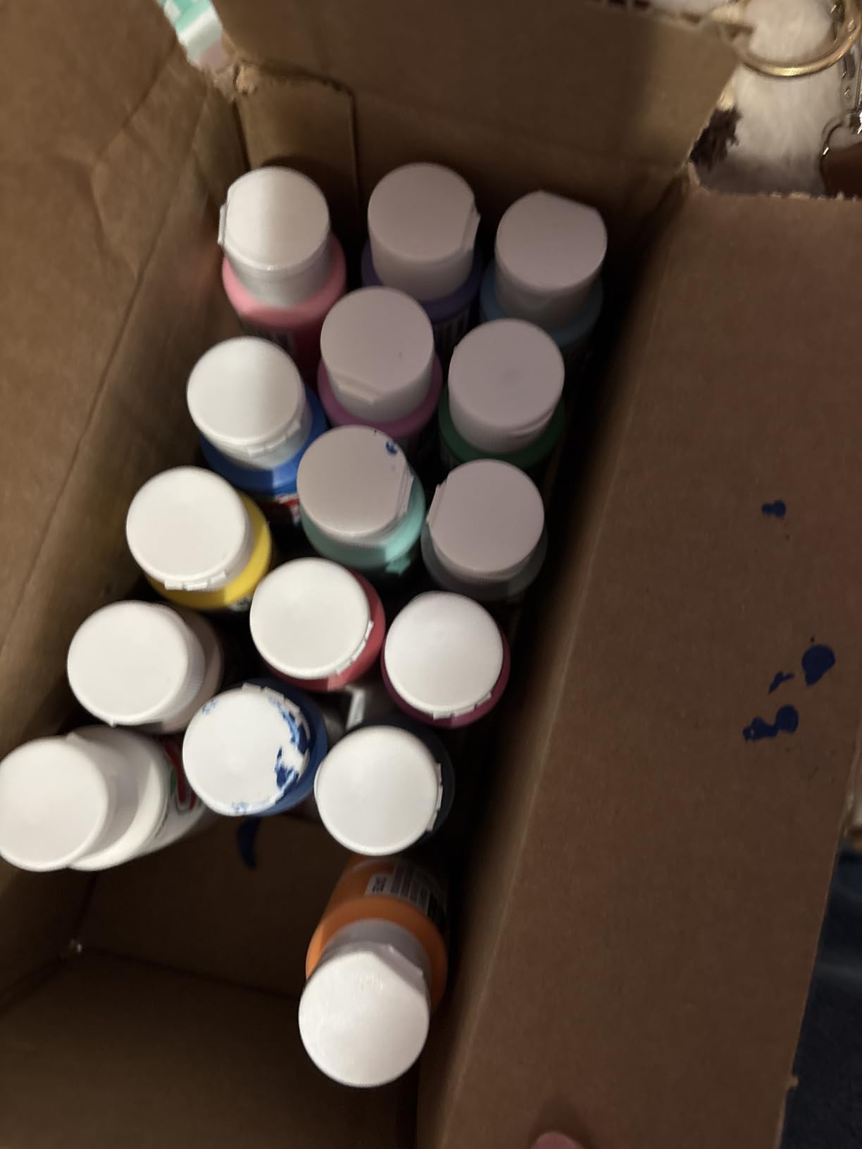Apple Barrel Vibrant Spectrum Collection Acrylic Craft Paint, 16 assorted matte colors, 2 fl oz each customer photo 1