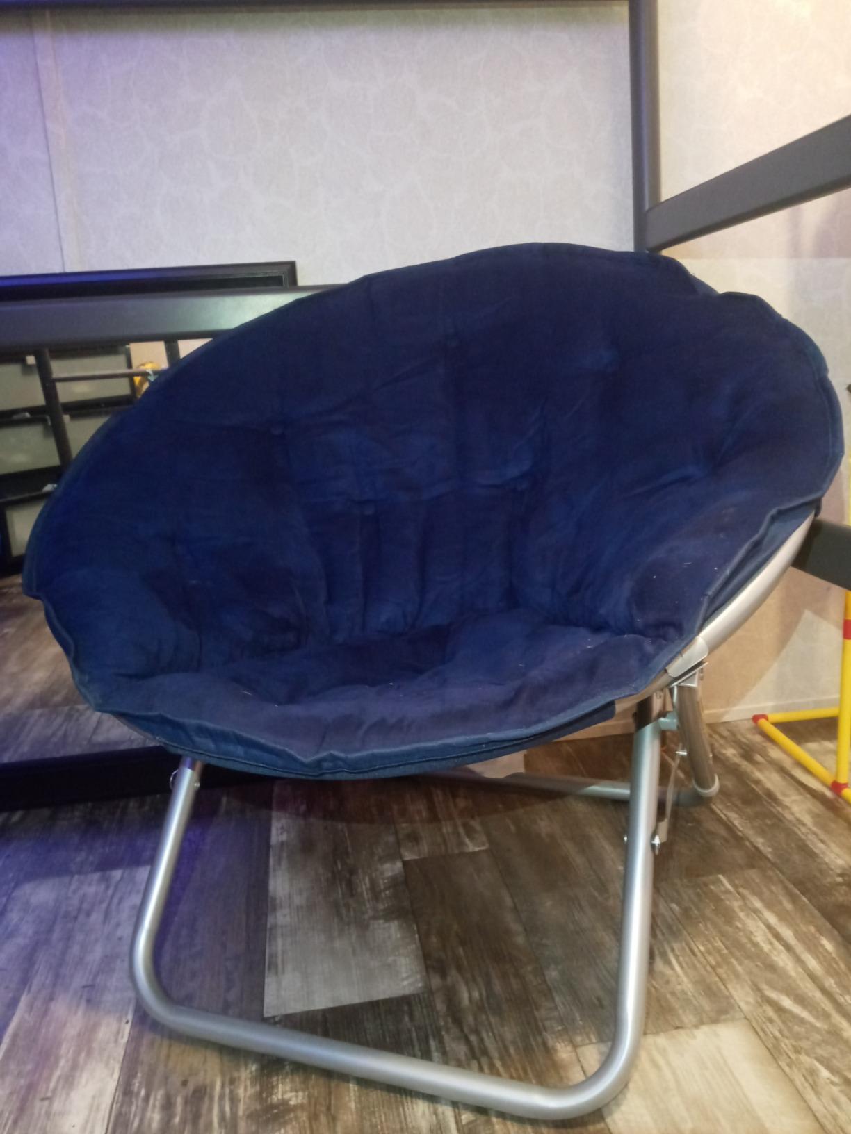 Urban Lifestyle Oversized Urban Comfort Microsuede Saucer Chair Adult Lounge Seating Soft Plush Accent Furniture Living Room Relaxation Lightweight Portable Grey customer photo 1