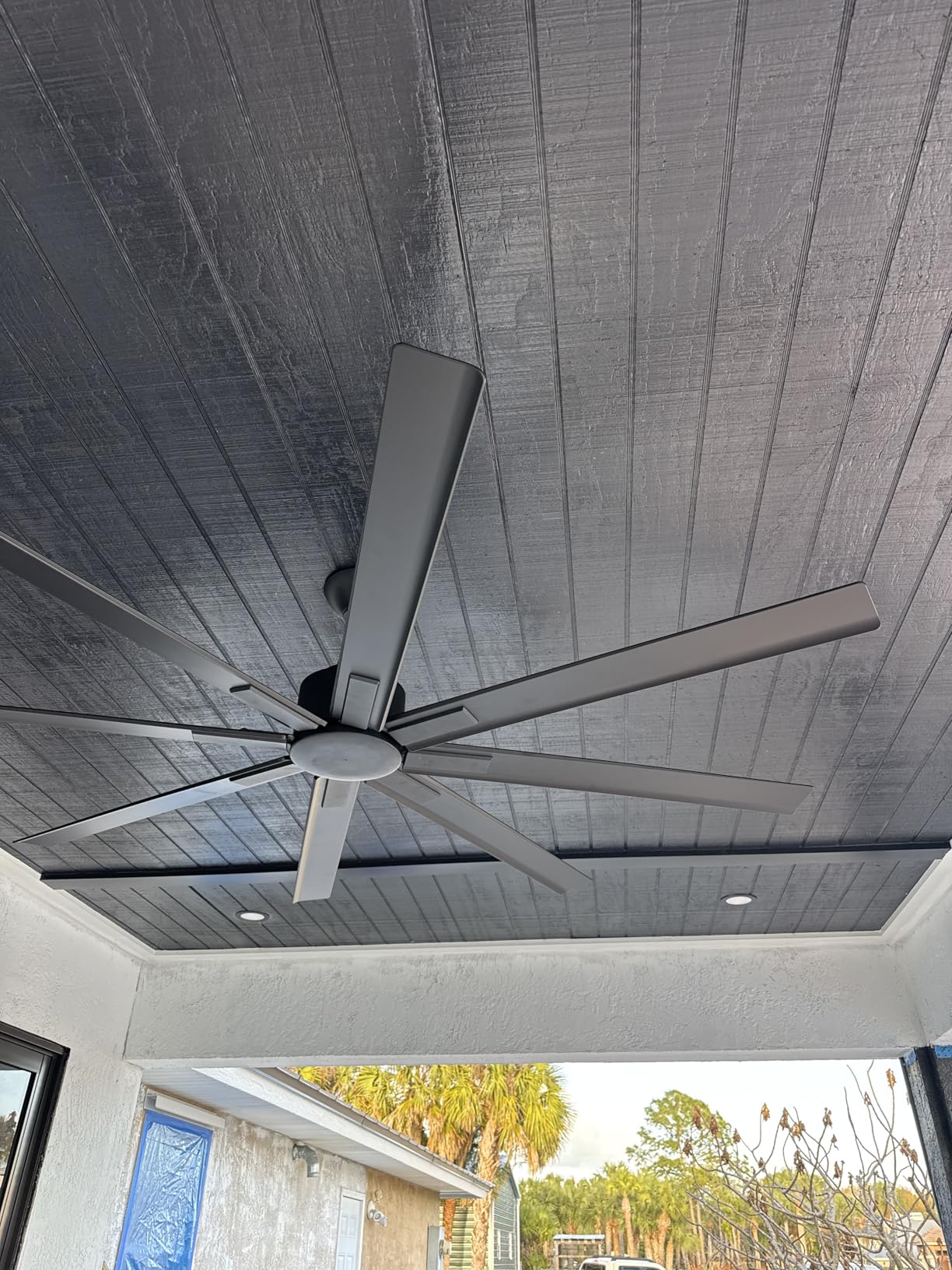 Minka-Aire F896-65-BNW Xtreme H2O 65 Inch Outdoor Ceiling Fan with DC Motor in Brushed Nickel Wet Finish customer photo 1