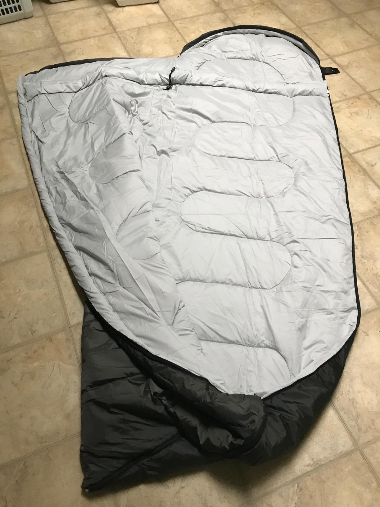 3-4 Season Sleeping Bag for Adults & Kids, Lightweight Warm Cold Weather Camping Bag with Waterproof Compression Sack - Portable for Hiking, Backpacking, Traveling & Outdoor Adventures customer photo 1