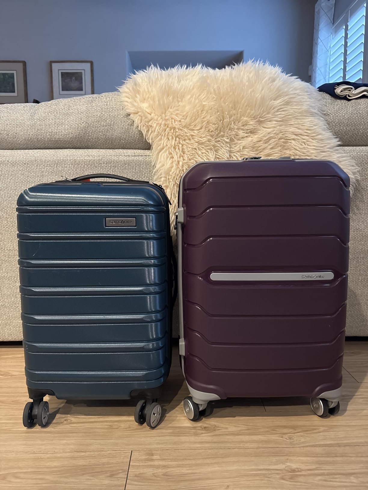 Samsonite Freeform 28-Inch Large Luggage with Dual 360° Spinner Wheels - Checked Suitcase - TSA Lock, Airline-Approved - Lightweight Durable Polypropylene Expandable Hardshell - Navy customer photo 1