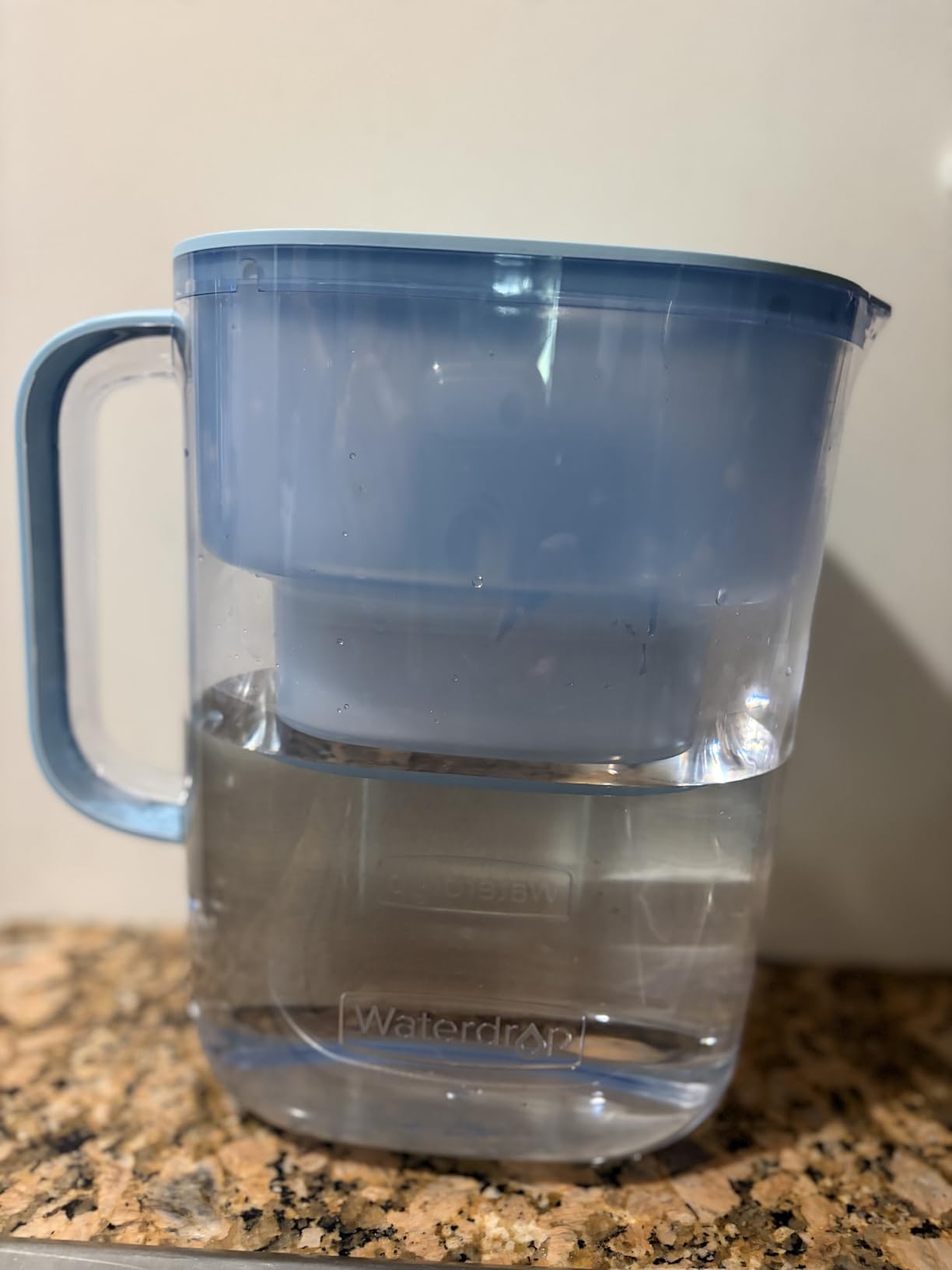 Waterdrop PT-07B Water Filter Pitcher, 10-Cup, NSF Certified, 200-Gallon Long-Life Filter, Improves Coffee & Tea Taste, Reduces PFOA/PFOS and Chlorine, 5X Longer Filter Life, Blue customer photo 2
