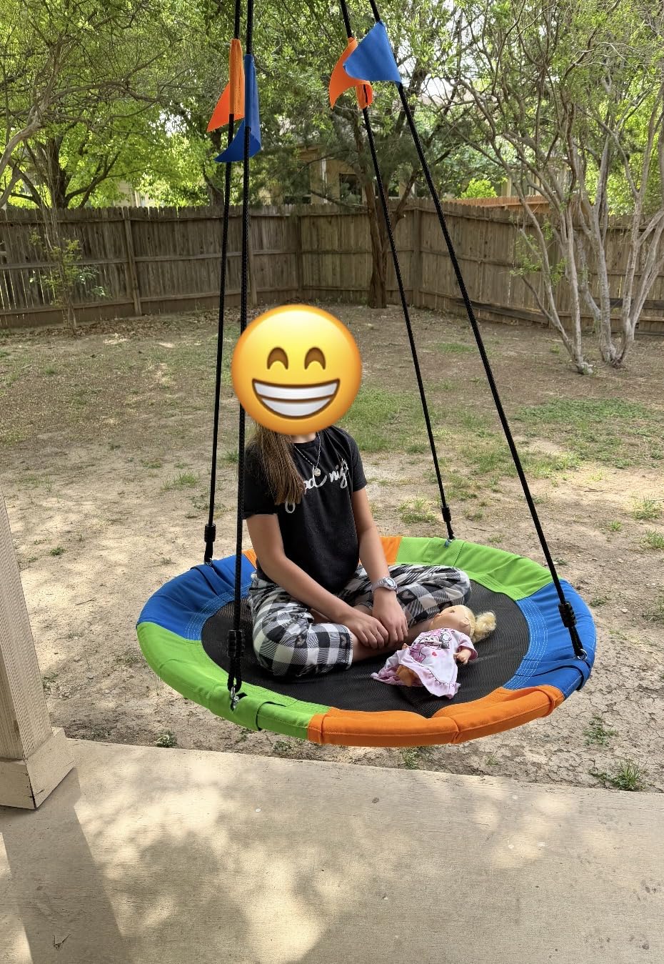 PACEARTH 40 Inch Saucer Tree Swing Flying 900lb Weight Capacity customer photo 1
