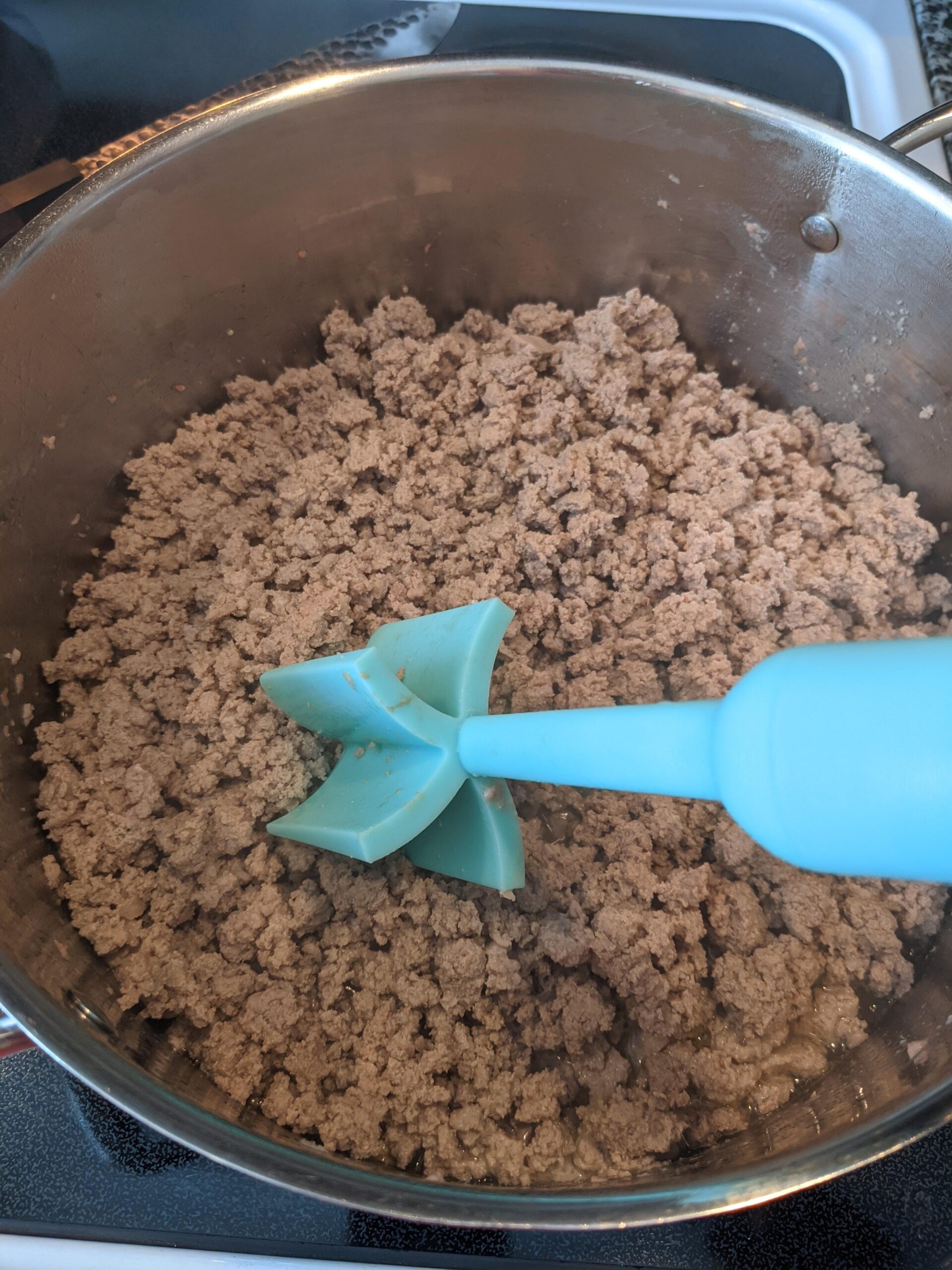 Farberware Meat Chopper and Potato Masher, Nylon Ground Beef Chopper Tool with 5 Blades, Heat-Resistant Meat Masher for Nonstick Pans, Dishwasher Safe, 10 Inches customer photo 2