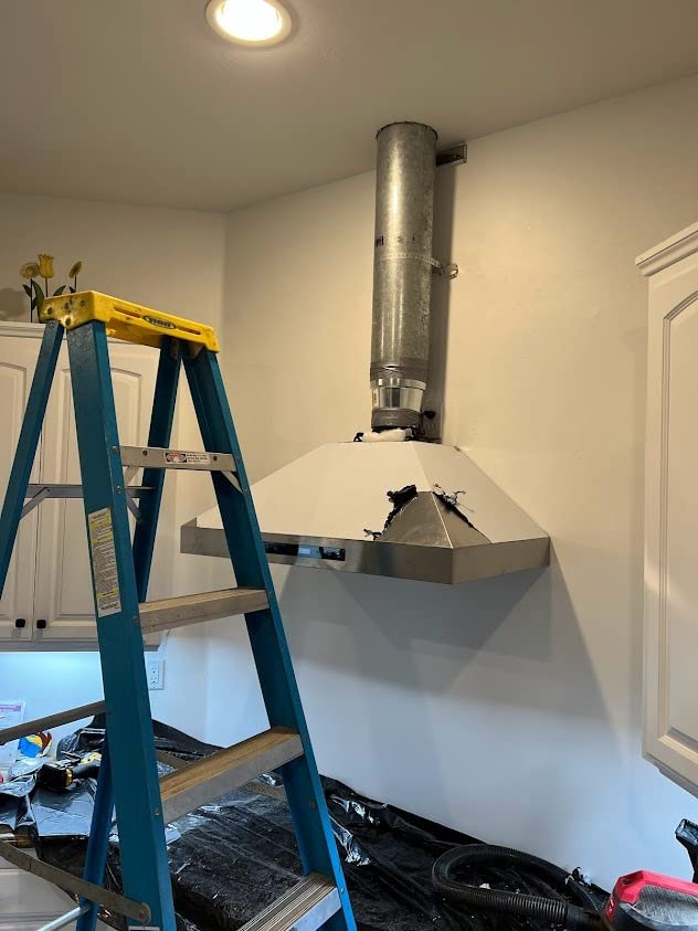 Range Hood, EKON NAP02 900CFM Wall Mount Range Hood Ducted/Ductless Convertible Kitchen Chimney Vent, 4 Speeds Touch Control/Remote,Delay Shut Off Function,Dishwasher-safe Filters (NAP02-30IN) customer photo 1