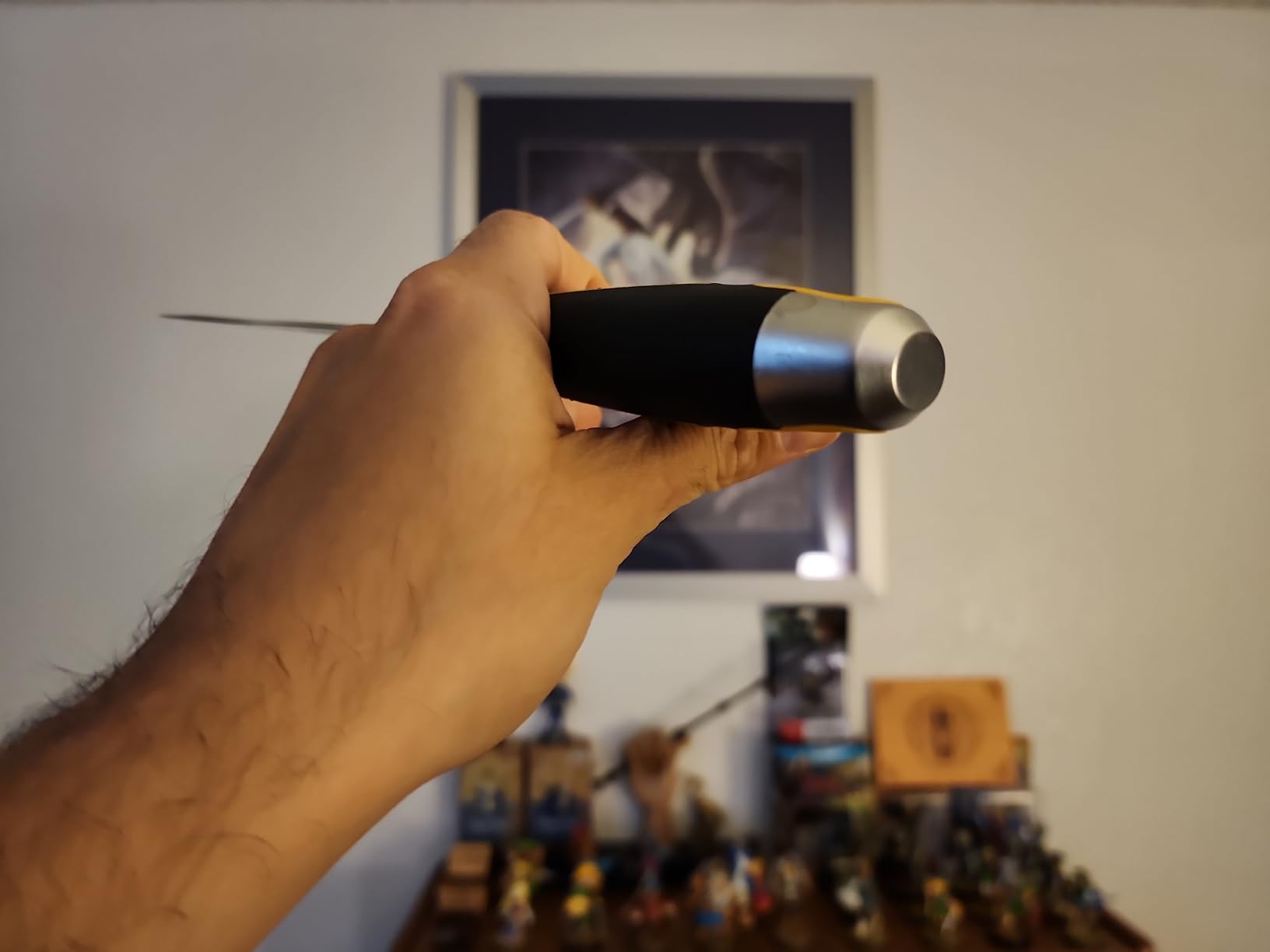 DEWALT 9-in-1 Painter's Tool | Straight Scraper, Curved Scraper, Gouger, Roller Cleaner, Can Opener, Bottle Opener, Nail Puller, Screwdriver, Hammer | Carbon Steel w/Soft Grip Handle | DXTT-2-200 customer photo 2