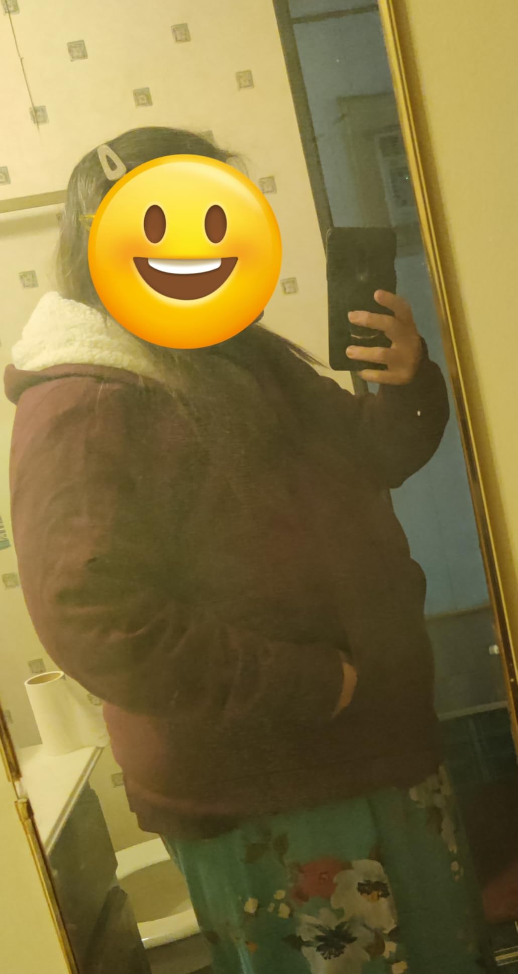 Amazon Essentials Women's Sherpa-Lined Fleece Full-Zip Hooded Jacket with Drawstring (Available in Plus Size) customer photo 1
