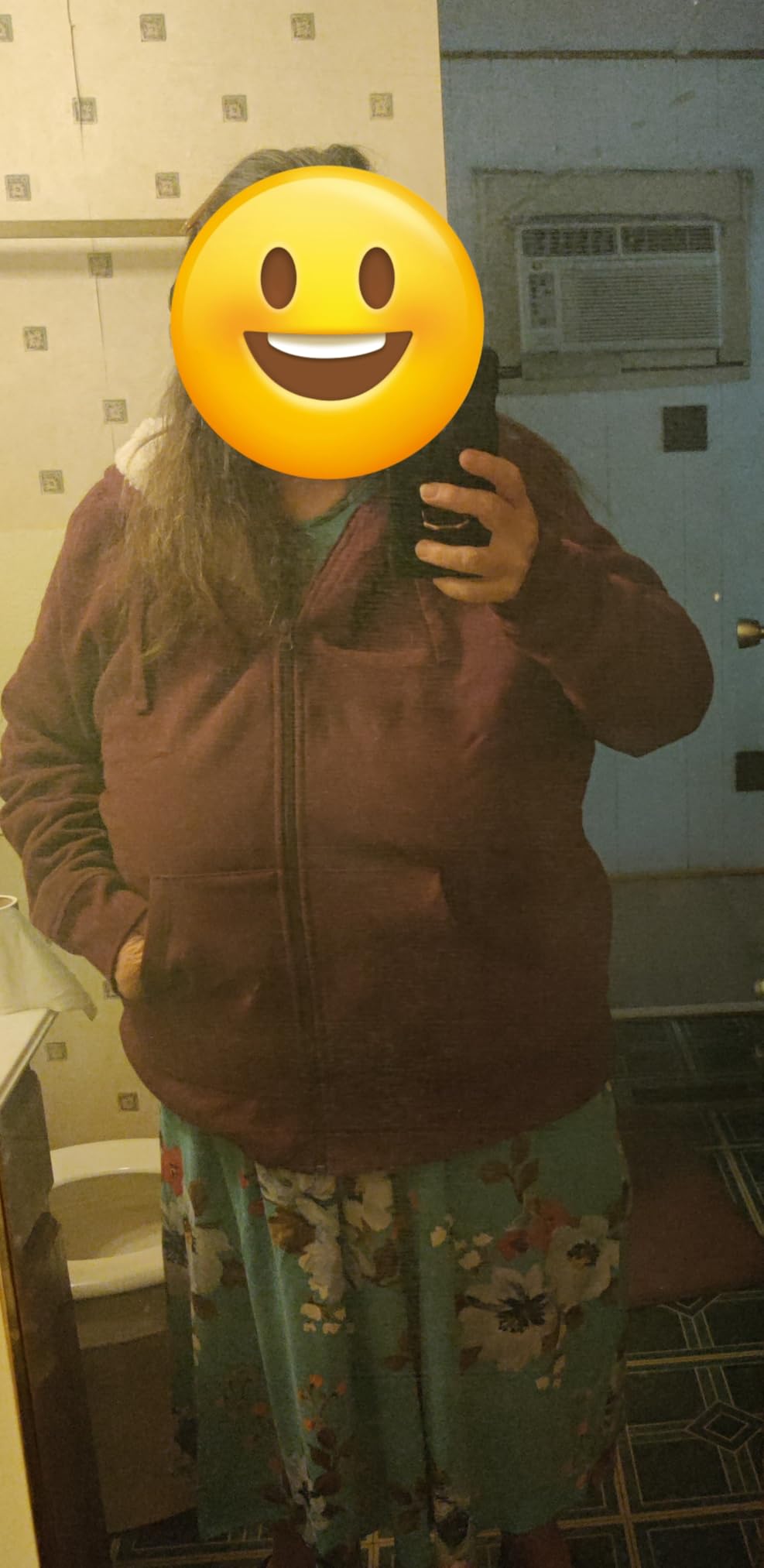 Amazon Essentials Women's Sherpa-Lined Fleece Full-Zip Hooded Jacket with Drawstring (Available in Plus Size) customer photo 2