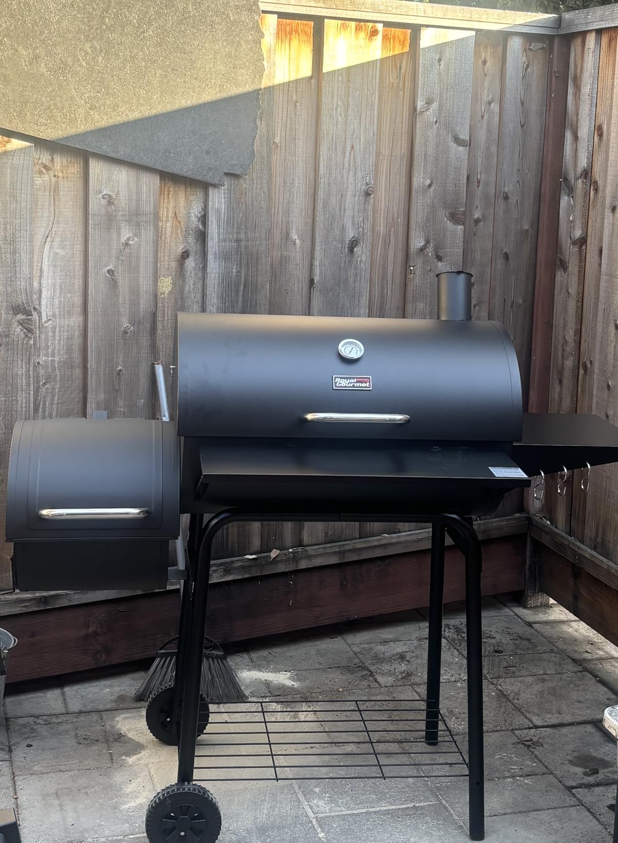 Royal Gourmet CC1830S BBQ Charcoal Grill and Offset Smoker, 823 Square Inch cooking surface, Outdoor for Camping, Black customer photo 1