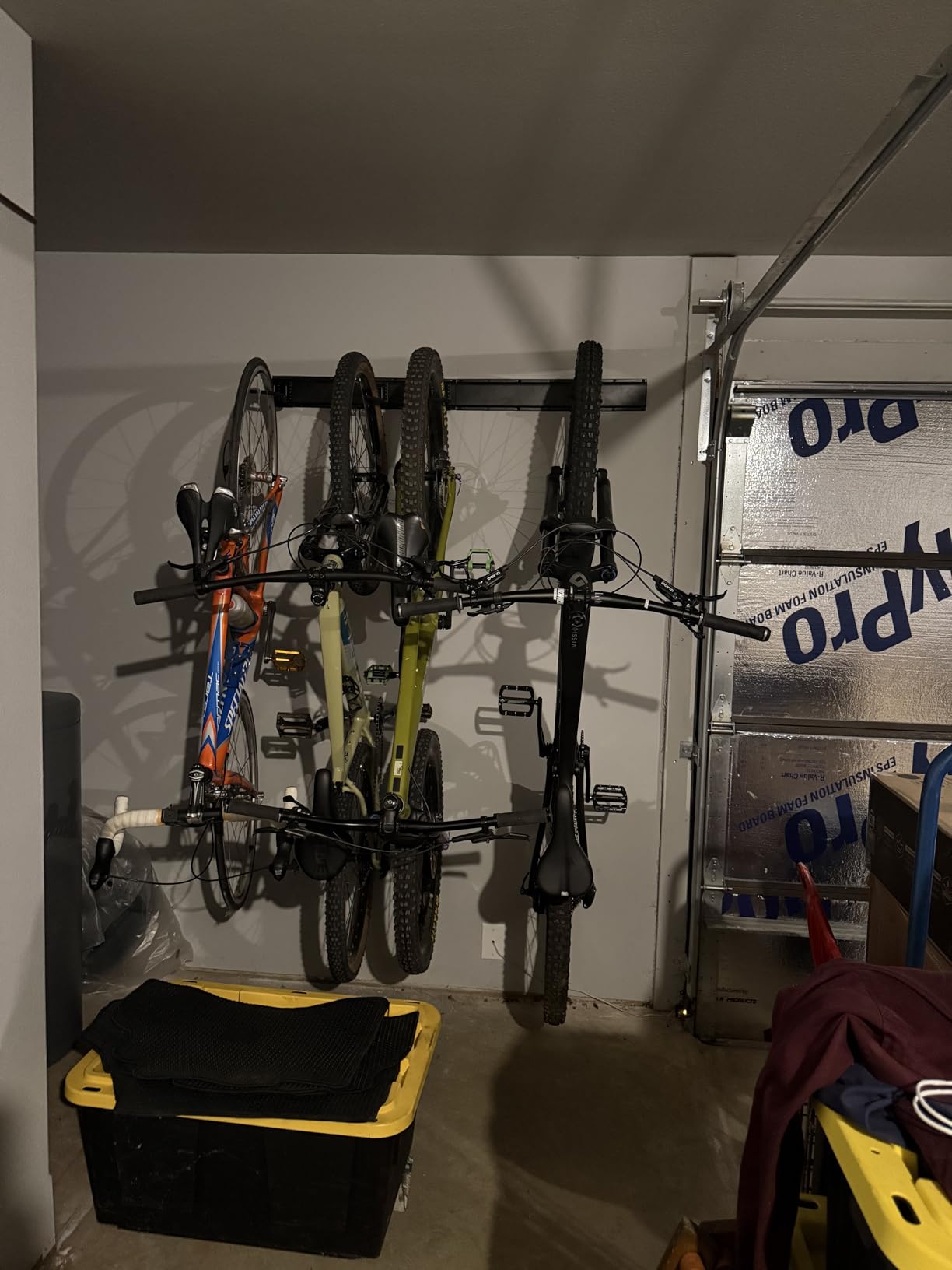 Ultrawall Stainless Steel Bike Storage Rack, 6 Bike Storage Hanger Wall Mount for Home & Garage Holds Up to 300lbs, Black customer photo 1