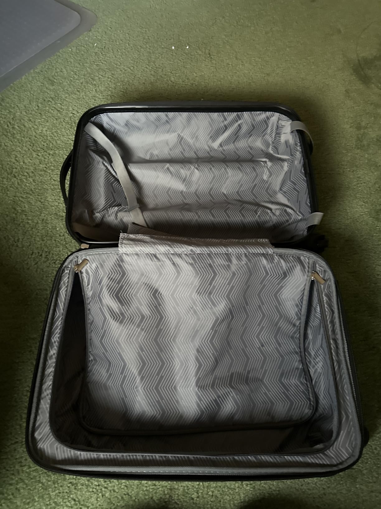 Travelers Club Chicago Hardside Expandable Spinner Luggage, Rose Gold, 22