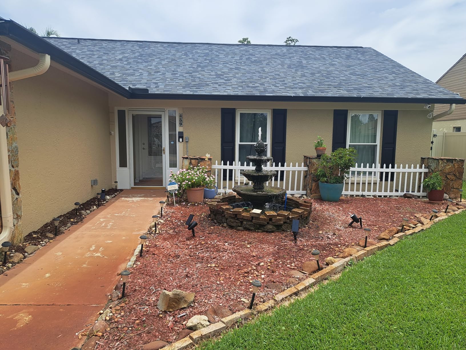 Builders Edge 14.75 in. W x 59 in. H Builders Edge, Standard Two Equal Panels, Raised Panel Shutters, Includes Matching Installation Spikes (Per Pair), 002 - Black customer photo 2