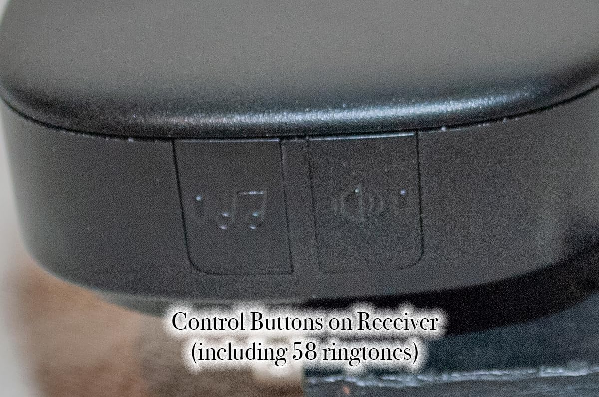 SECRUI Wireless Doorbell, Easy installation, Waterproof, Adjustable Volume, 58 Chimes, Colorful LED, 1000Ft Range, M520+F55 customer photo 2