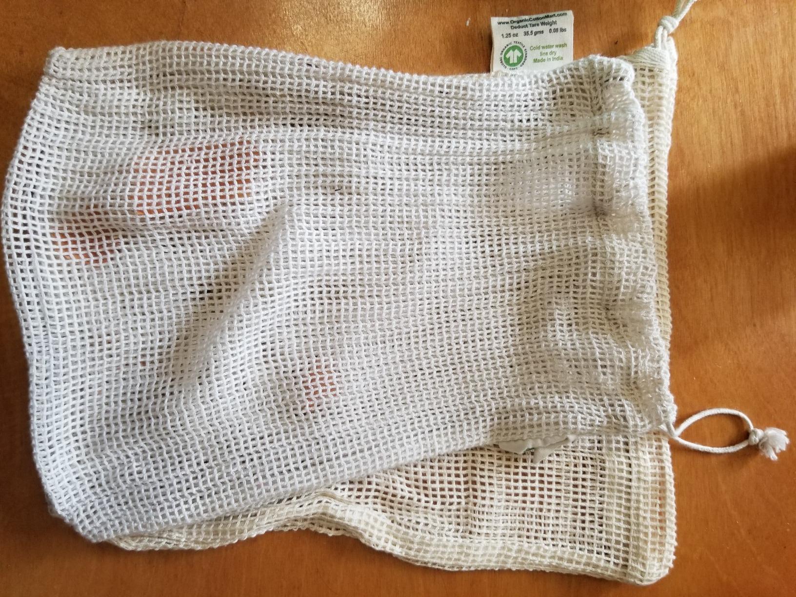 Reusable Mesh Produce Bags - 8 Pack, 100% Organic Cotton Reusable Net Vegetable Bags - Environment-friendly & Washable Fruit, Vegetable & Produce Sacks (2 X Large, 2 Large, 2 Medium, 2 Small) customer photo 1