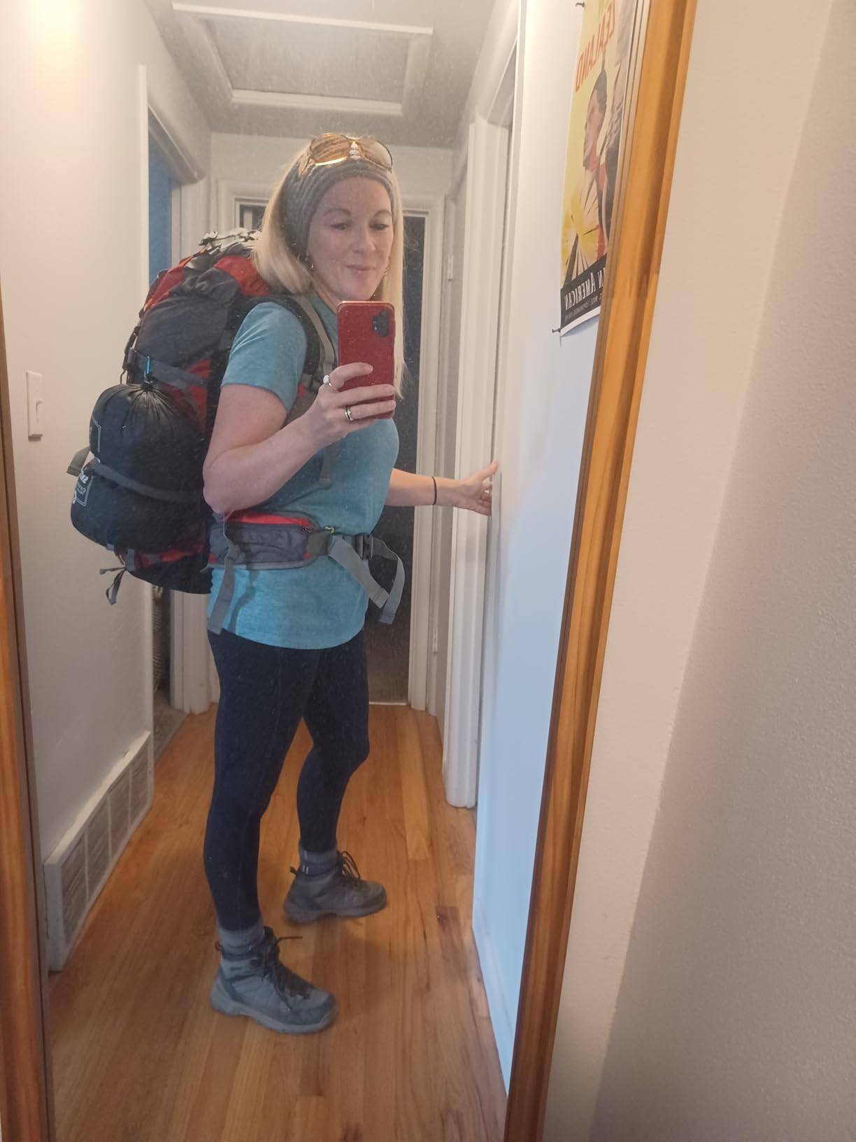 WoneNice 50L Waterproof Hiking Backpack with Rain Cover customer photo 2