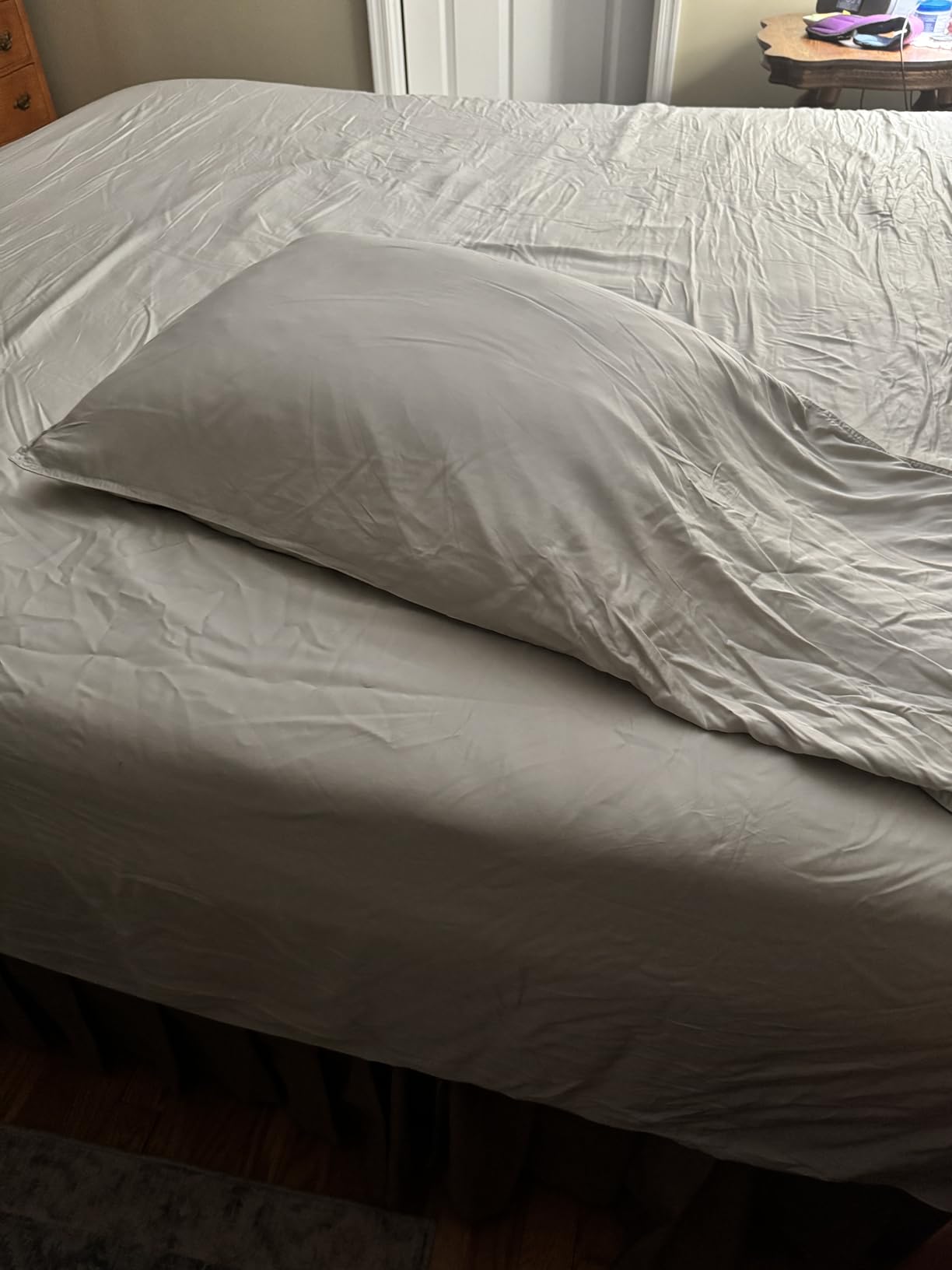 King Sheets by Pure Bamboo, Genuine 100% Organic Viscose Derived from Bamboo Bed Sheet Set, Soft & Cooling, Double Stitching, 2 Year Quality Promise (King, White) customer photo 1