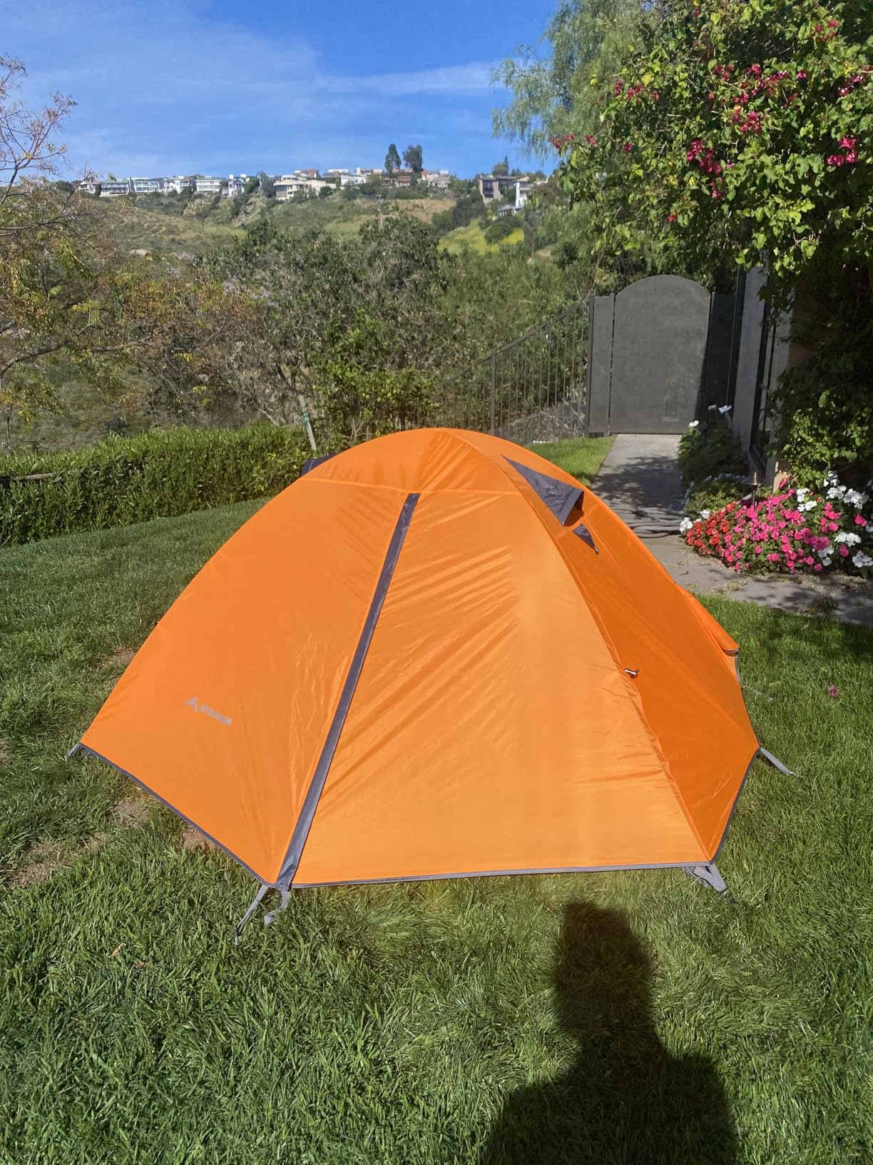 BISINNA 2/4 Person Camping Tent Lightweight Backpacking Tent Waterproof Windproof Two Doors Easy Setup Double Layer Outdoor Tents for Family Camping Hunting Hiking Mountaineering Travel customer photo 1