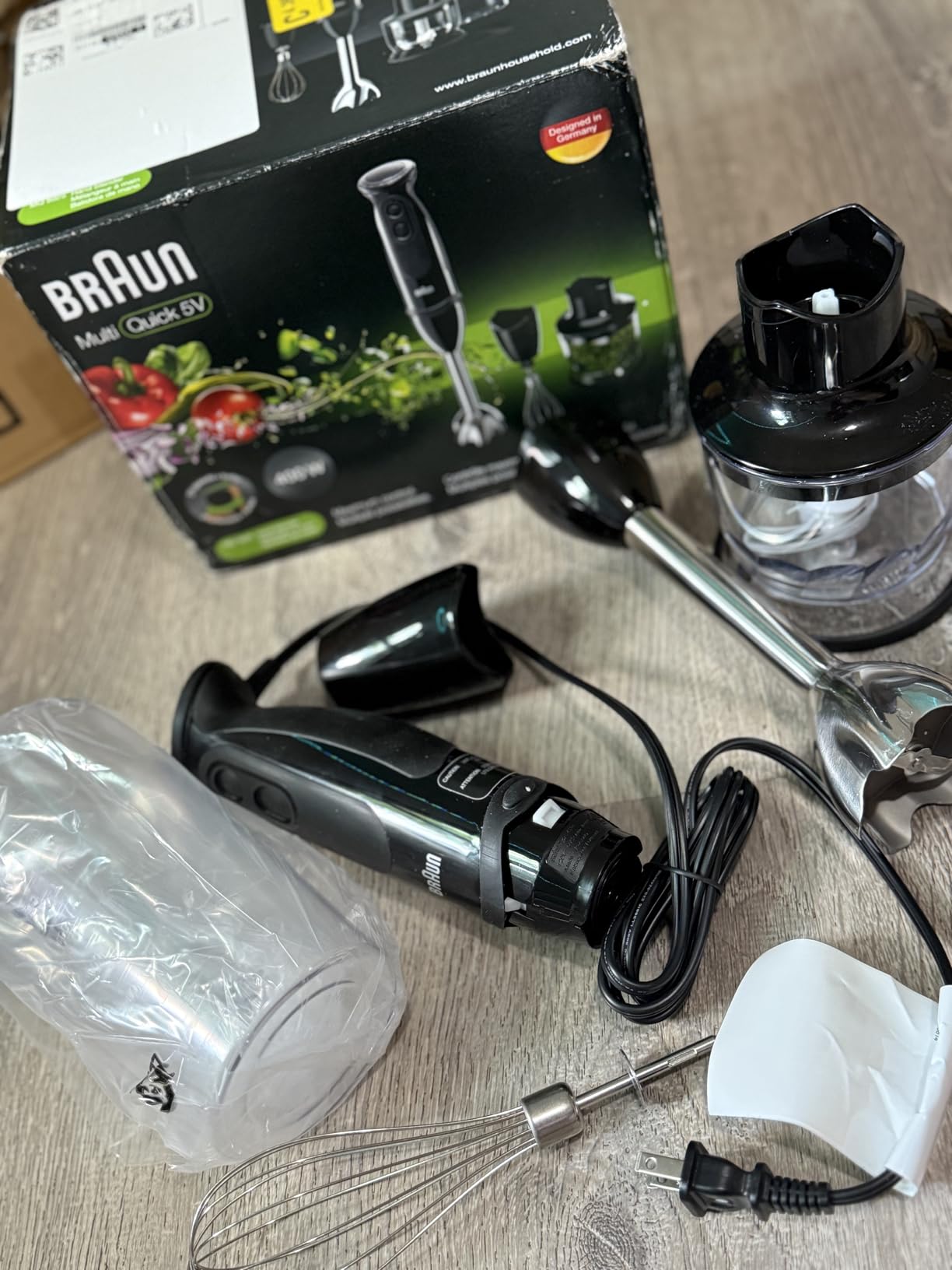 Braun MQ5025 Hand Blender Multiquick Vario, Black customer photo 1