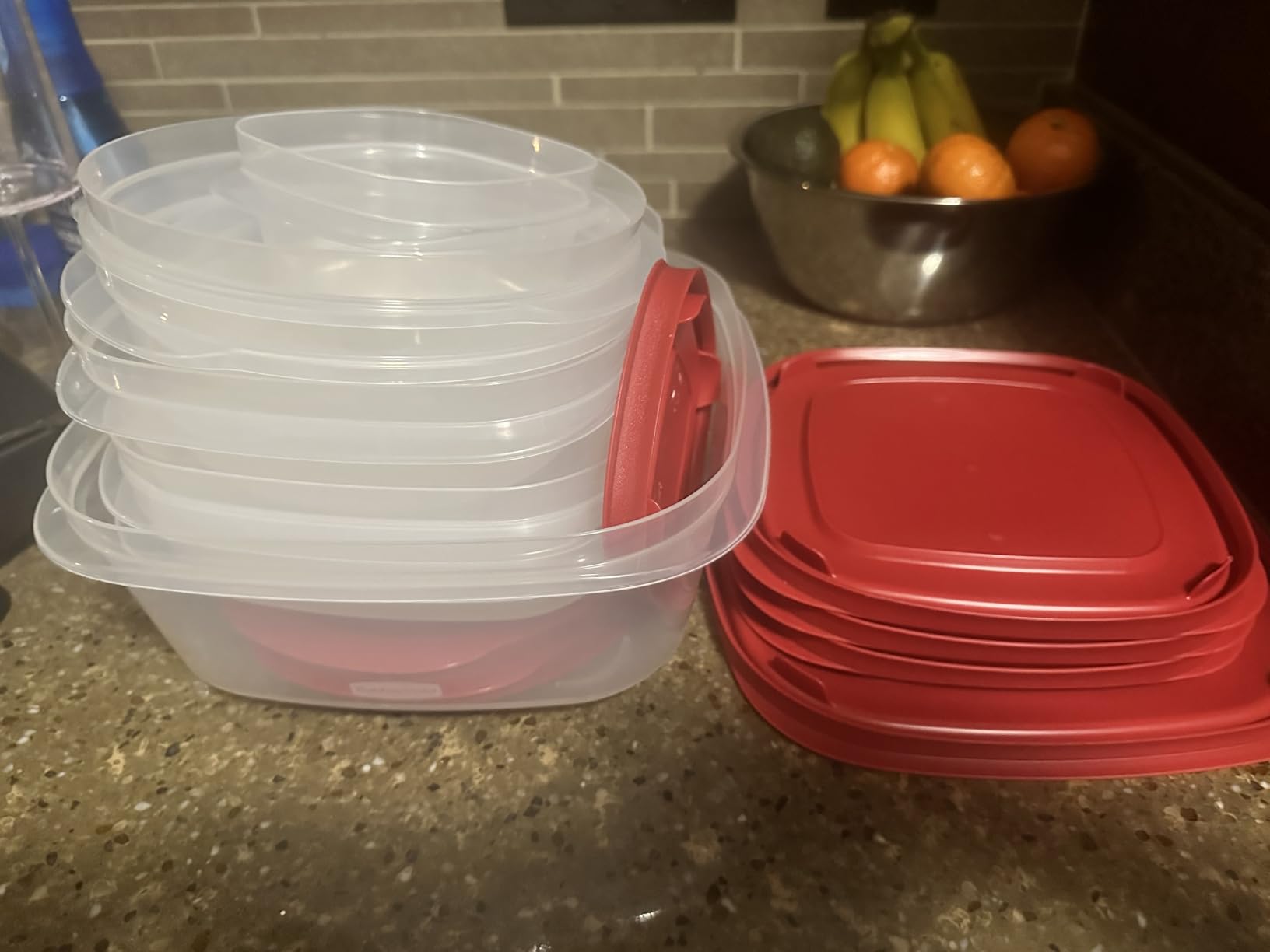 Rubbermaid 60-Piece Food Storage Containers with Lids, Microwave and Dishwasher Safe, Red Color, Ideal for Meal Prep and Pantry Storage customer photo 1