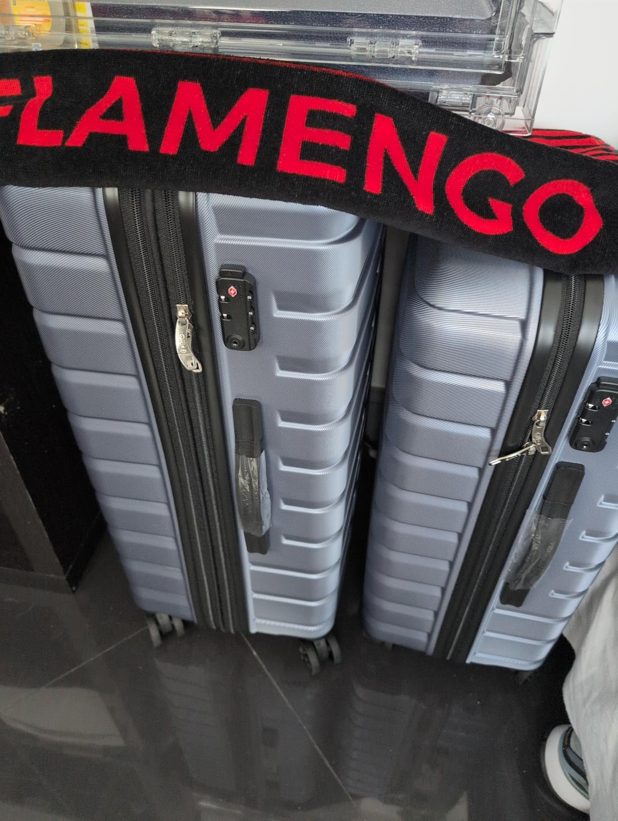 Coolife Luggage Sets, 3 Piece Hard Shell Suitcase Set with Spinner Wheels, Expandable Large Checked Luggage, Lightweight Rolling Carry On with TSA Lock Teal Blue customer photo 1