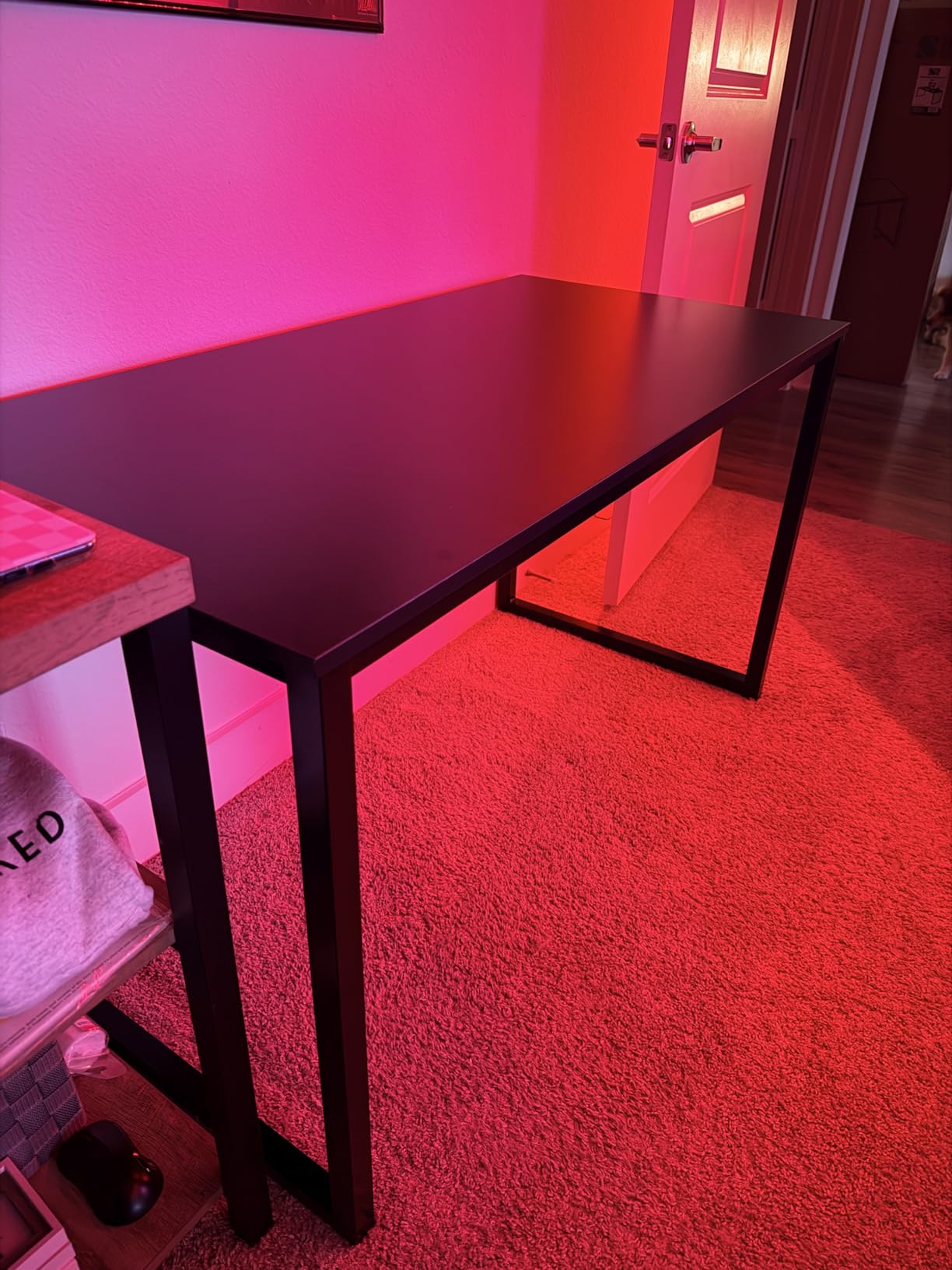 SHW Mission 48-Inch Home Office Computer Desk, Black customer photo 1