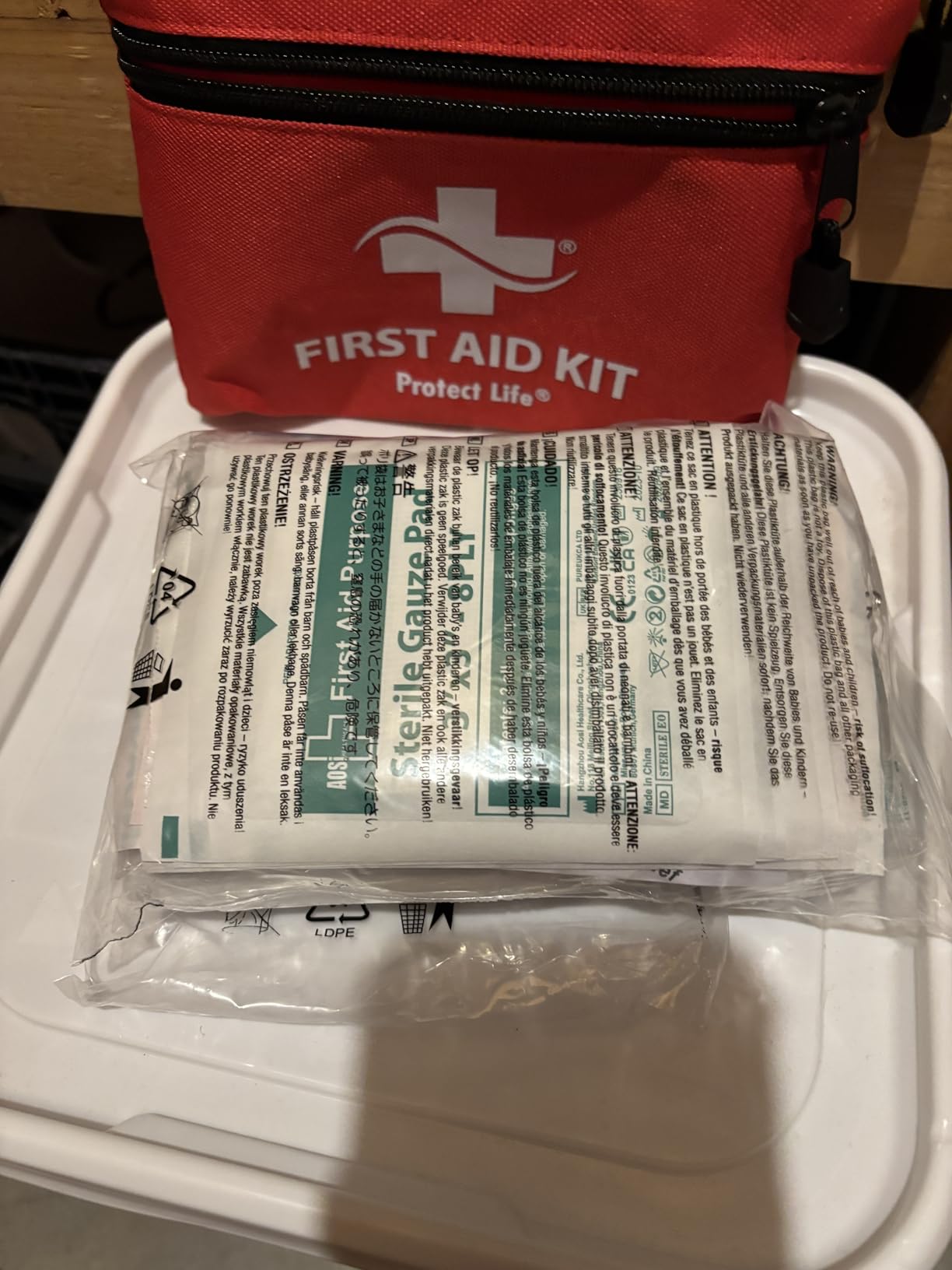 Protect Life First Aid Kit, Travel First Aid Kit for Car, 100 Piece Compact Emergency Preparedness Starter Kit for Home, Office, Camping, Hiking customer photo 2