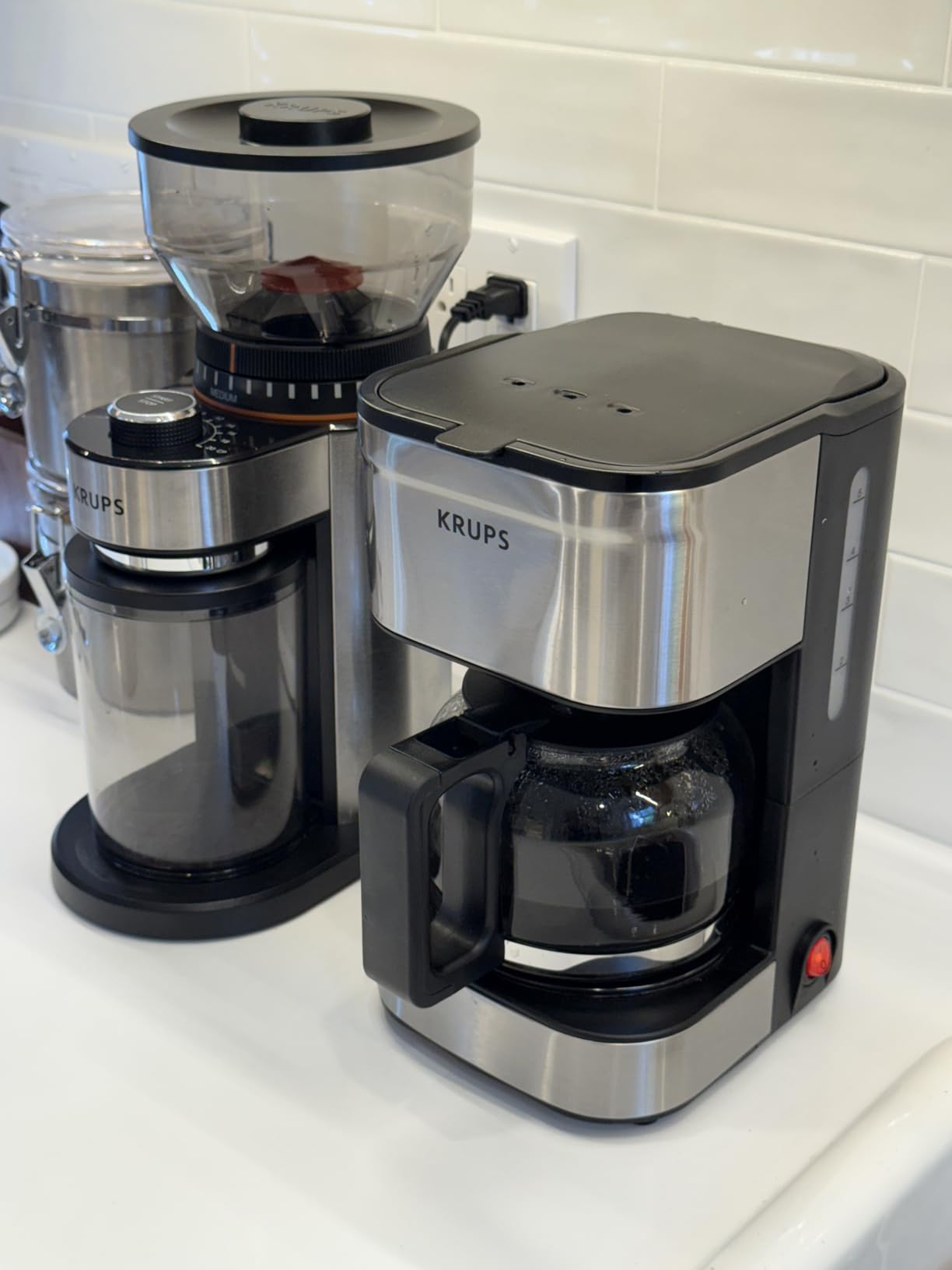 KRUPS Precision Burr Coffee Grinder: 12 Settings, 8 oz Capacity for Drip, French Press, Espresso, Pour Over, Cold Brew - Stainless Steel, 110W, Auto-Stop, Easy Clean - Coffee Grinders for Home Use customer photo 1