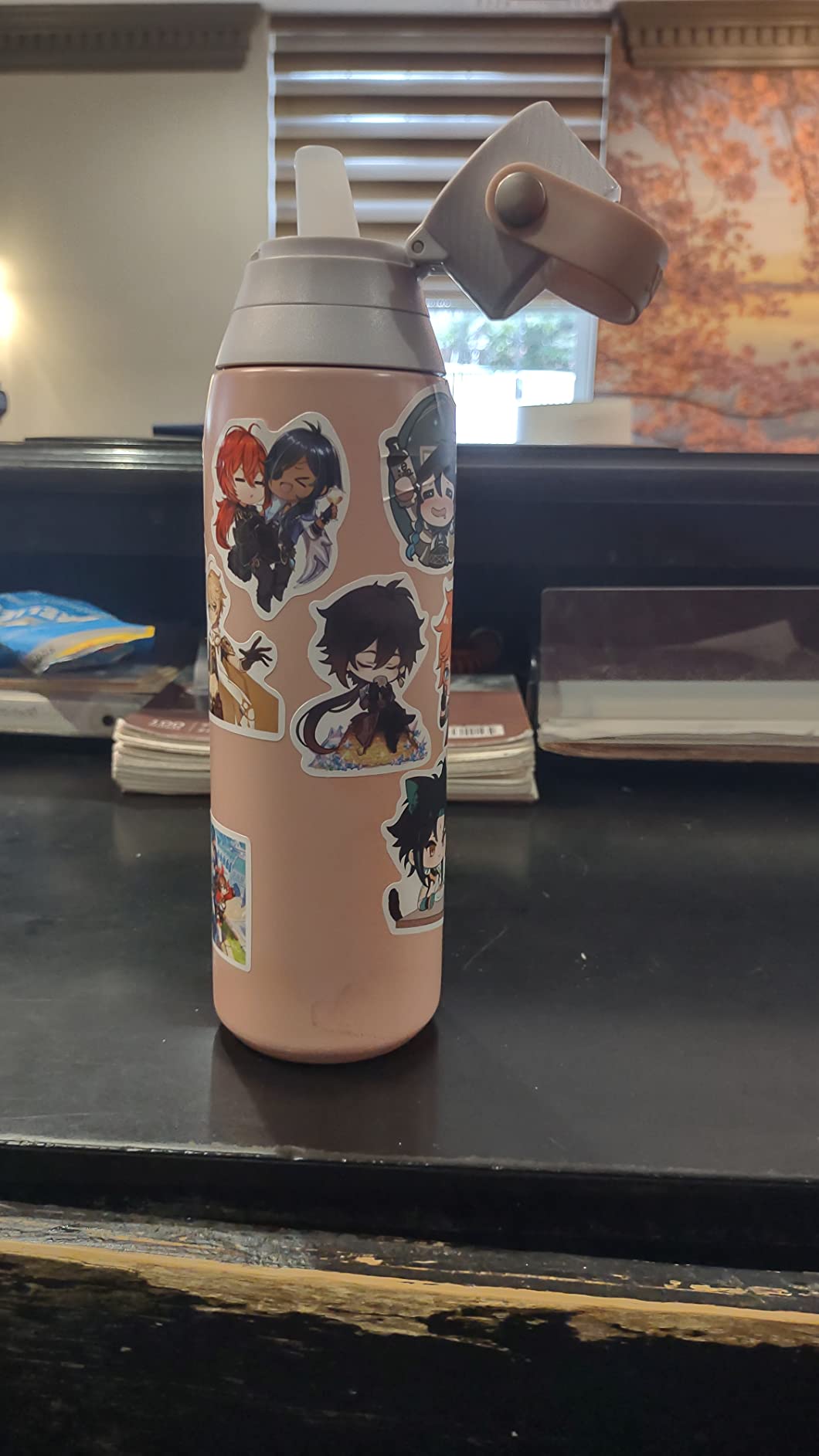 Brita Stainless Steel Premium Filtering Water Bottle, BPA-Free, Reusable, Insulated, Replaces 300 Plastic Water Bottles, Filter Lasts 2 Months or 40 Gallons, Includes 1 Filter, Rose - 20 oz customer photo 1