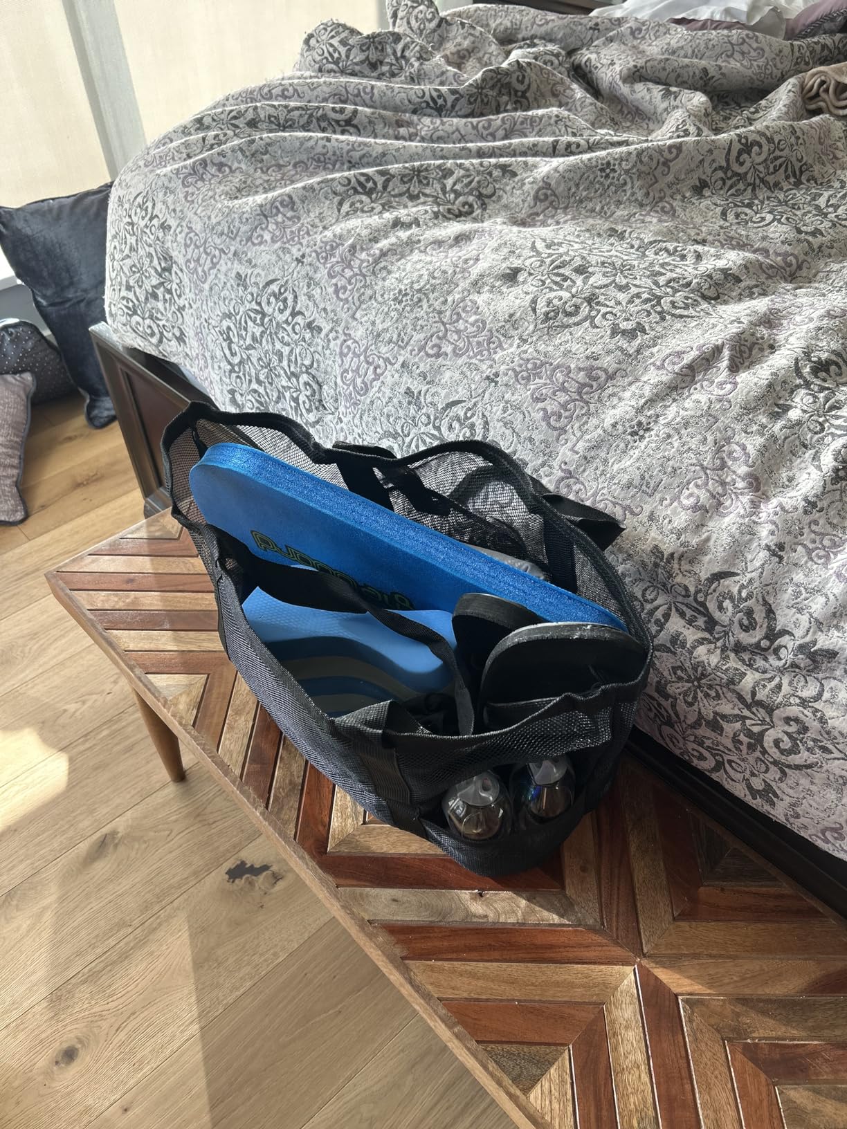 F-color Mesh Beach Bag - Large Beach Tote for Cruise Travel, Toys Pool Bags for Family Vacation Essentials customer photo 1