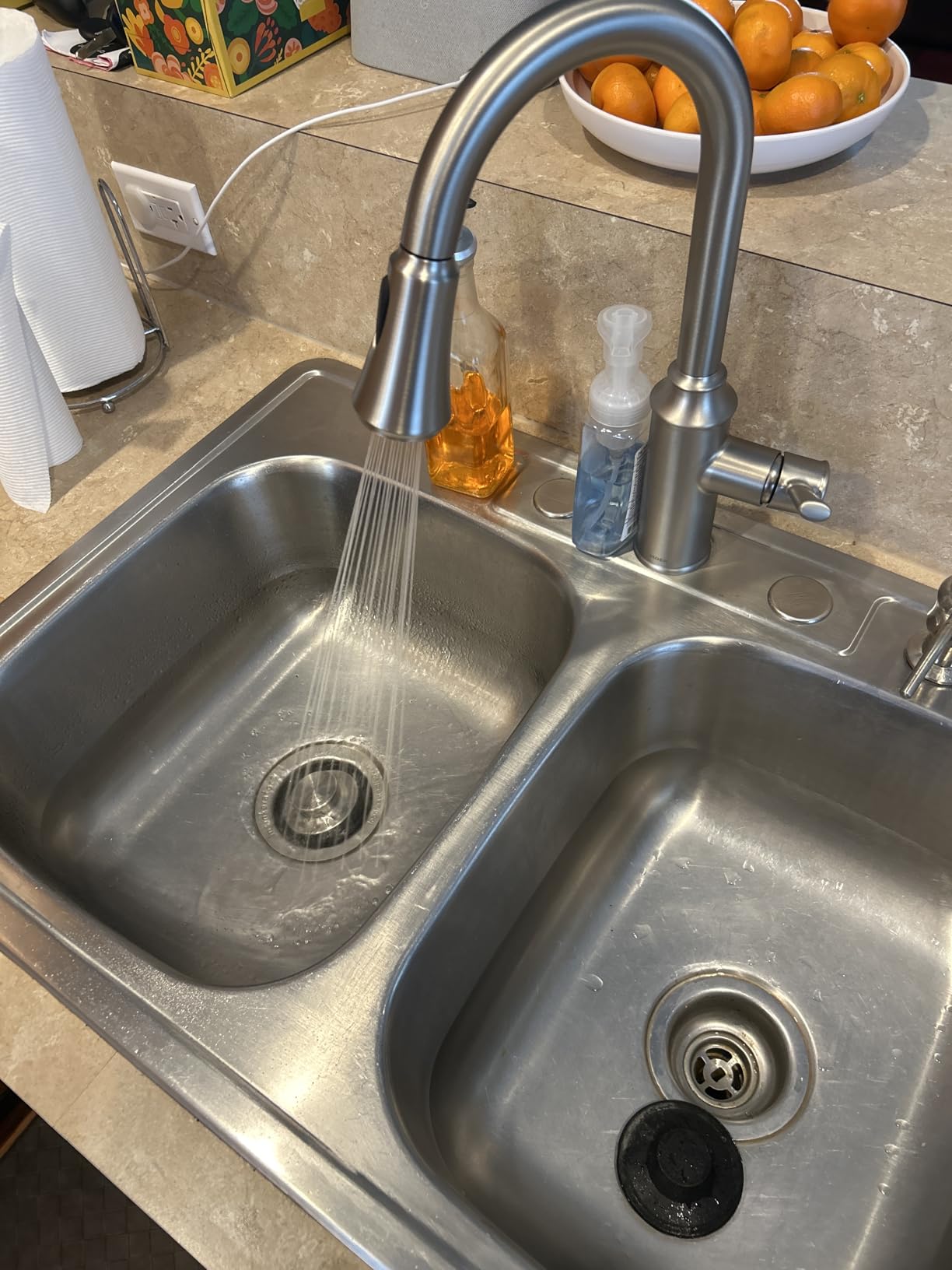 Moen Conneaut One Handle Pulldown Kitchen Sink Faucet with Reflex Docking and Power Clean, Spot Resist Stainless customer photo 1