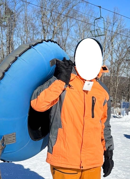 GEMYSE Men's Ski Snow Jacket Warm Winter Waterproof Coat Snowboard Rain Jacket Hooded Windproof Windbreaker customer photo 2