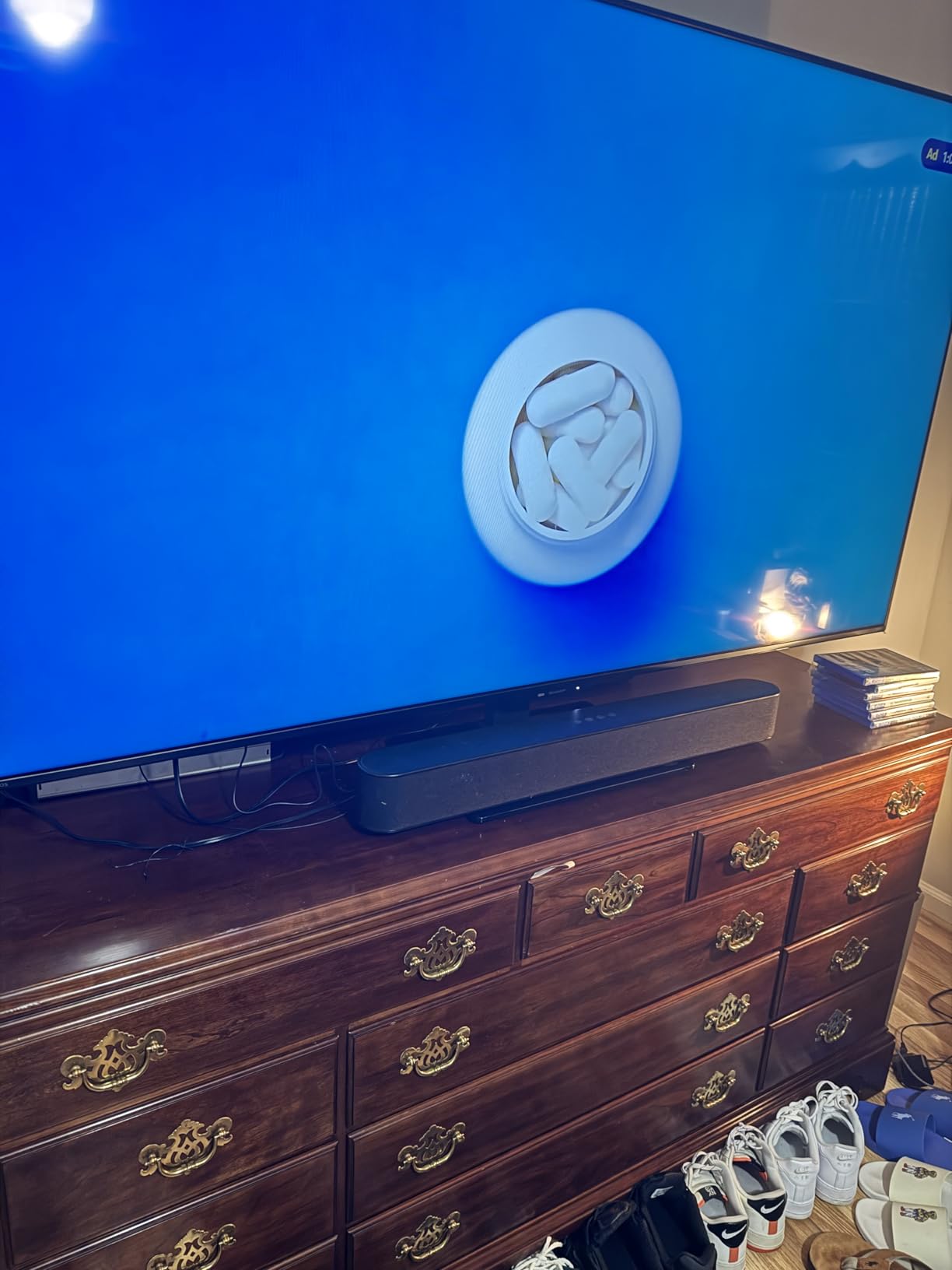 PERLESMITH Universal Swivel TV Stand Legs for 37-75 inch TVs, Height Adjustable Tabletop Mount Holds up to 99lbs, Television Table TV Stands for Livingroom & Bedroom, Universal VESA 600x400mm, PSTVS13 customer photo 2