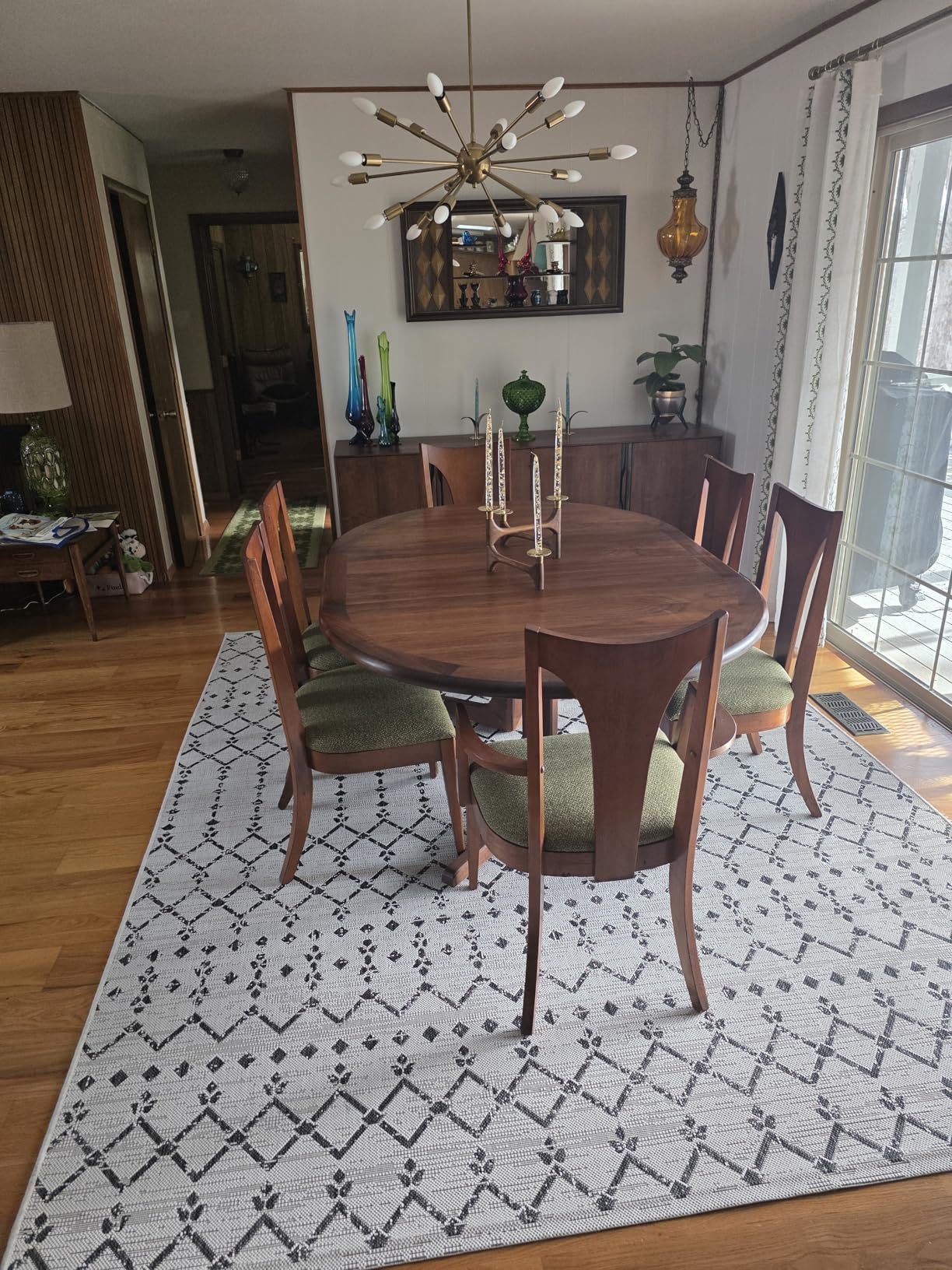 JONATHAN Y Moroccan Geometric Indoor Outdoor Area Rug 8X10 Natural/Black, Ourika Textured Weave for Backyard, Patio, Porch, Easy-Cleaning, High Traffic, Pet-Friendly, Non-Shedding (SMB108D-8) customer photo 2