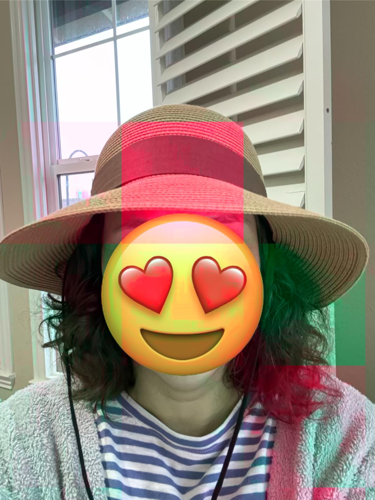 Womens Beach Sun Straw Hat UV UPF 80+ Travel Foldable Brim Summer UV Hat customer photo 1