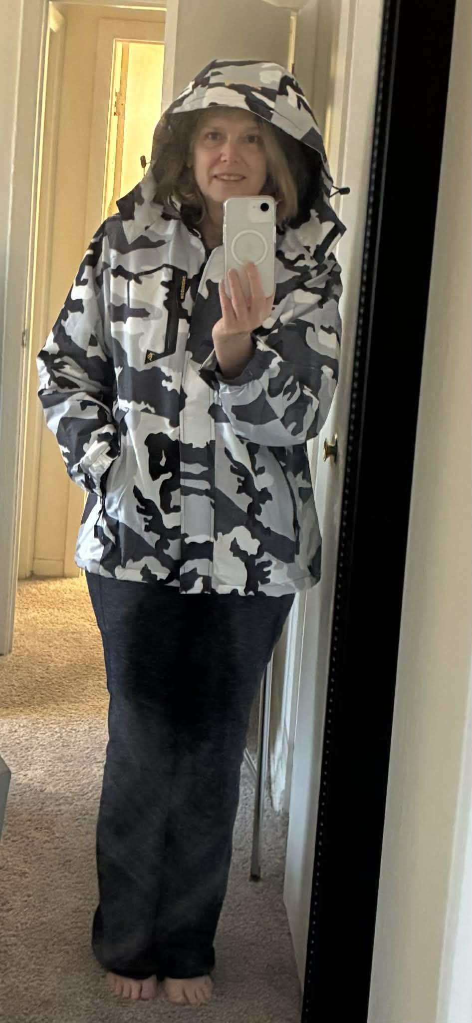 MOERDENG Women's Waterproof Ski Jacket Warm Winter Snow Coat Mountain Windbreaker Hooded Raincoat Jacket customer photo 1