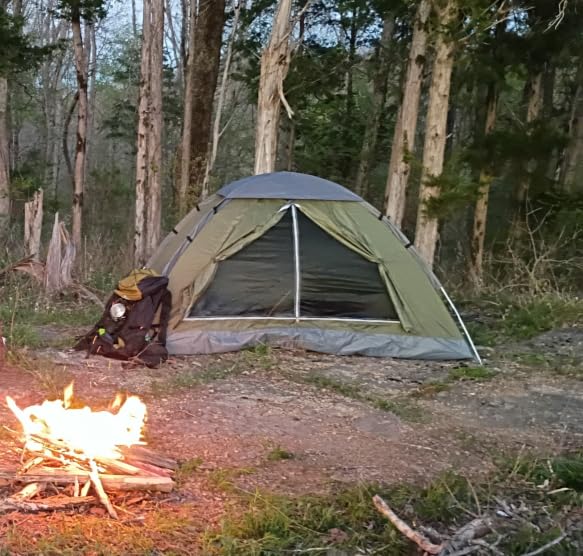 Night Cat Backpacking Tent for One 1 to 2 Persons Lightweight Waterproof Camping Hiking Tent for Adults Kids Scouts Easy Setup Single Layer customer photo 1