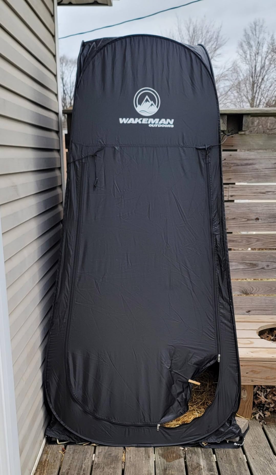 Wakeman Pop Up Changing Tent, 3.3 x 3.3 x 6.2ft, Camping Shower Tent for Portable Toilet Stall or Dressing Room with Carry Bag for Camping, Beach, or Tailgate, Polyester customer photo 1