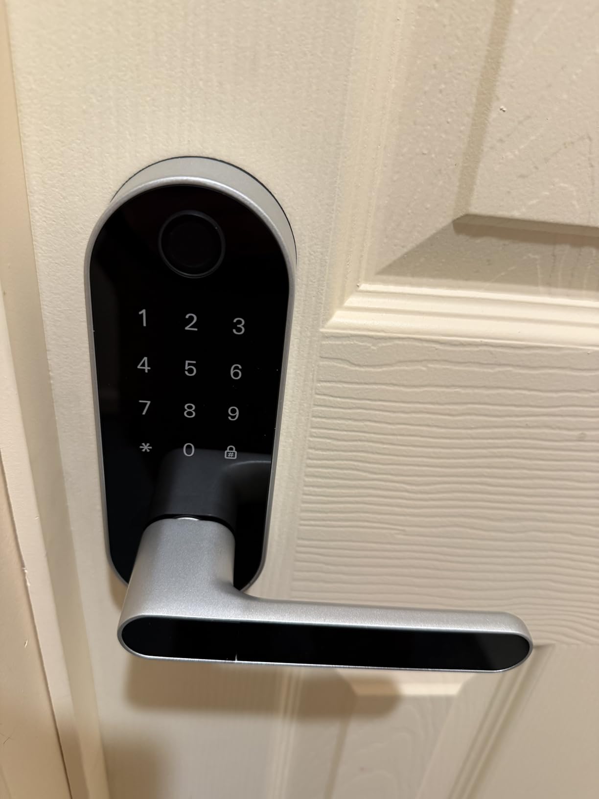 Fingerprint Smart Door Lock with Handle & Keypad - No More Lost Keys, Keyless Entry & Remote Access for Home, Kids, Airbnb & Rental Property, DIY Install, Alexa & Google Compatible customer photo 2