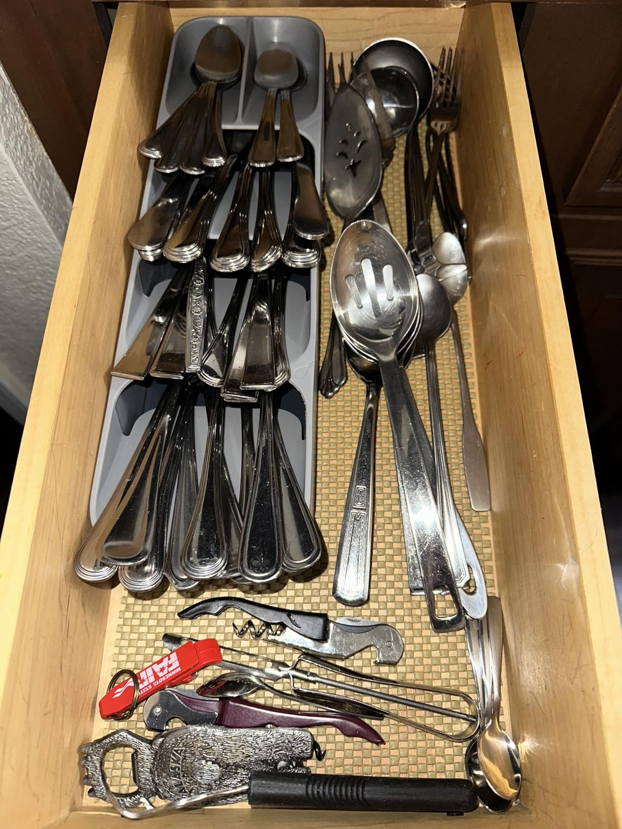Joseph Joseph DrawerStore Compact Utensil Organizer For Kitchen Drawer Silverware, Flatware Tray, Grey customer photo 1