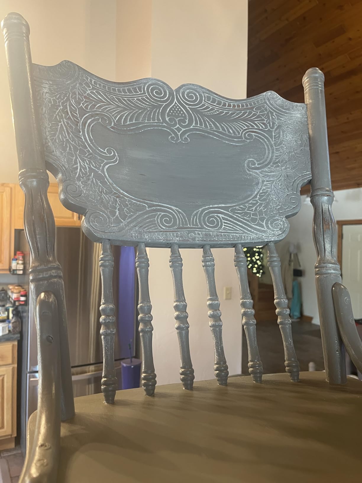 Country Chic All-in-One Chalk Paint for Furniture, Cabinets, Home Decor, Eco-Friendly, Matte Finish, Built-In Primer & Top Coat for Wood, Metal - Sunday Tea (Warm Grey) - Pint 16 oz (475 ml) customer photo 2