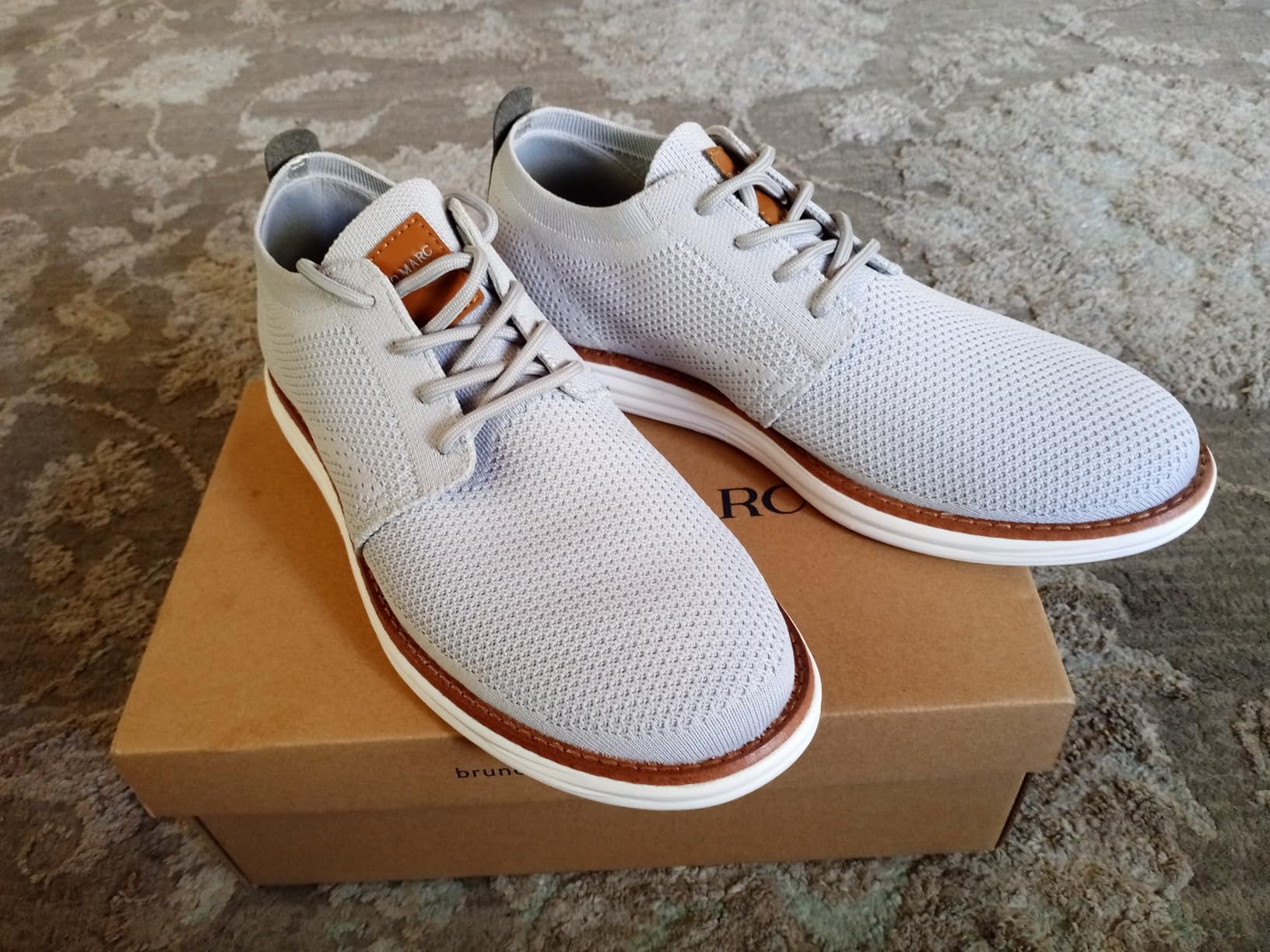 Amazon Essentials Men's KnitFlex Breeze Mesh Sneakers Oxford Lace-up Lightweight Casual Walking Shoes customer photo 2