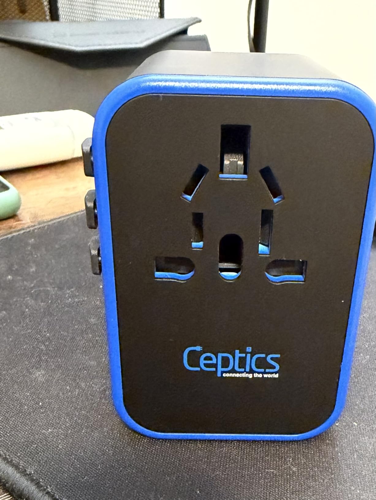 Ceptics Universal Travel Adapter, 45W International Power Adapter with PD & QC 3.0 Dual USB-C, 3 USB Travel Adapter Worldwide, Type I C G A Outlets 110V 220V A/C - EU Euro US UK (11-KU) customer photo 1