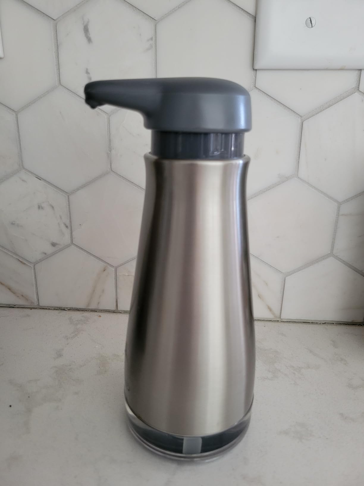 OXO Good Grips Stainless Steel Soap Dispenser, Kitchen and Bathroom Accessories customer photo 2
