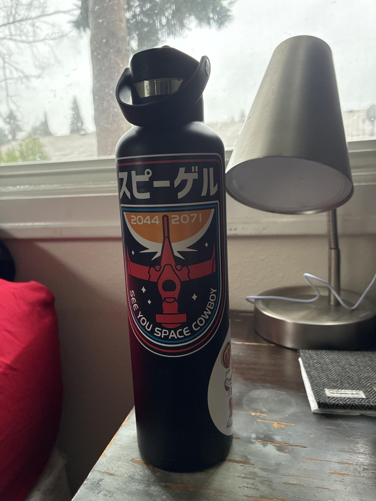 IRON FLASK Camping & Hiking Hydration Flask with Straw, BPA-Free Insulated Stainless Steel Sports Water Bottle - 24 oz Midnight Black customer photo 2