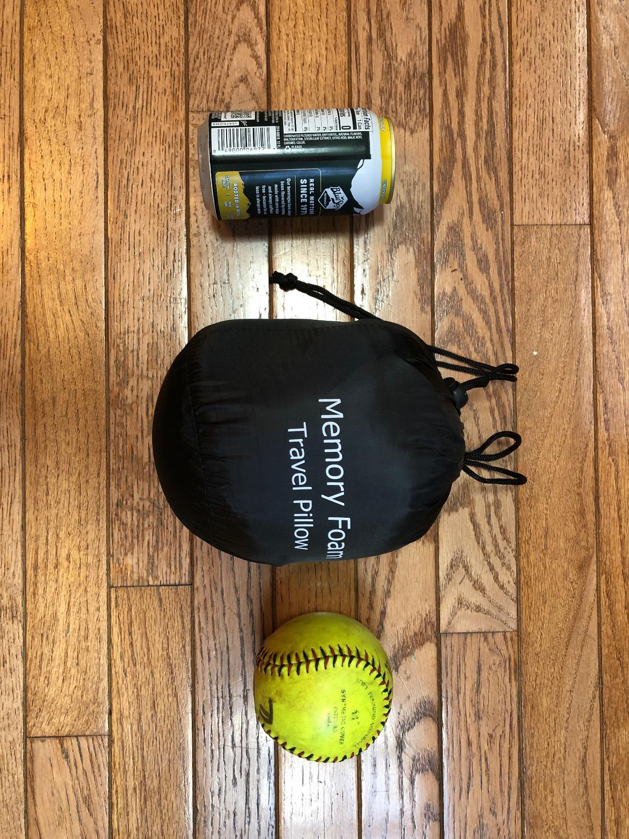 MLVOC Neck Pillow for Traveling, Upgraded 100% Pure Memory Foam Travel Neck Pillow for Airplane Flight Sleep, Breathable & Machine Washable Cover, Travel Kit with 3D Eye Mask, Earplugs & Bag, Black customer photo 1