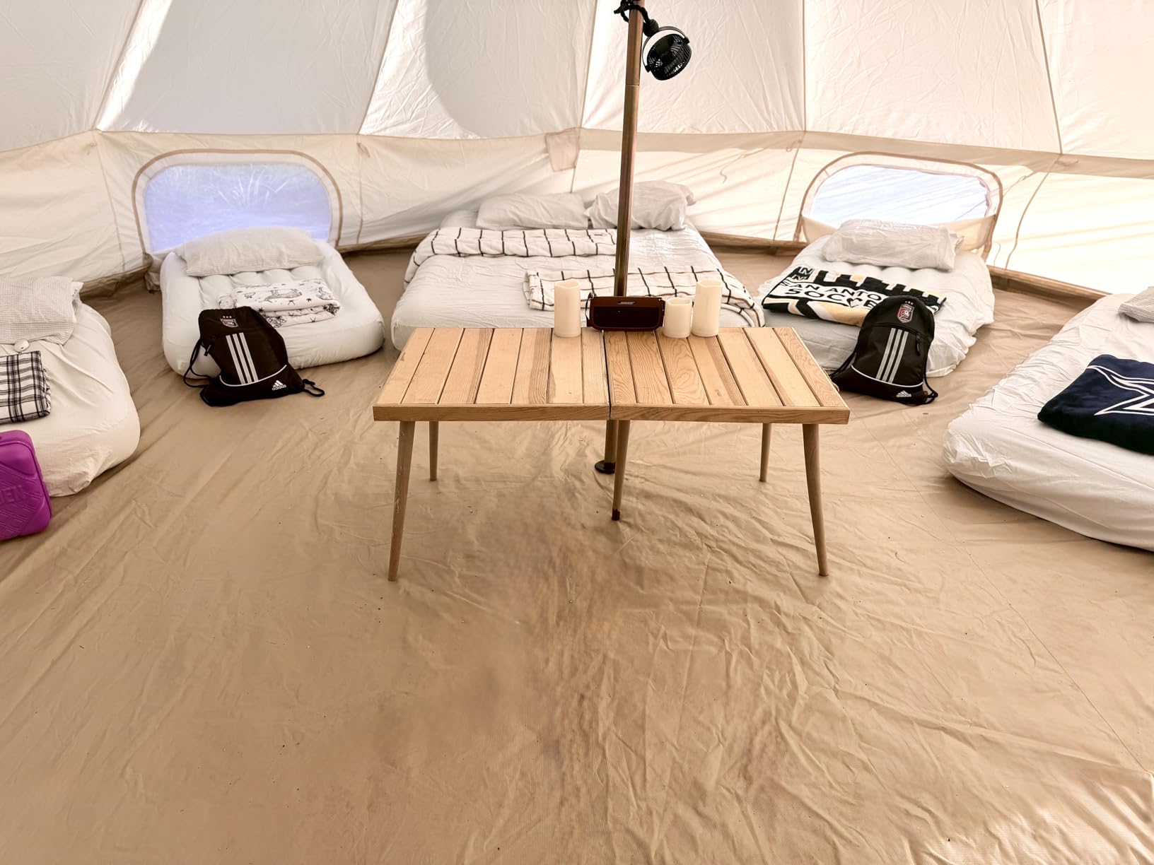 Outdoor Safari Glamping Tent Oxford 3M/4M/5M/6M Luxury Yurt Bell Tent for Family Camping customer photo 1