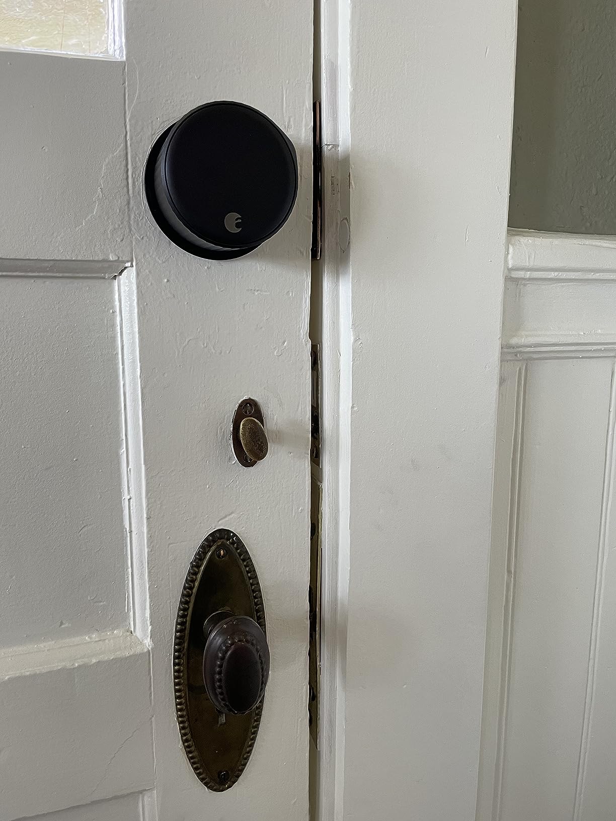 August Home, Silver Wi-Fi Connected Smart Keyless Entry Door Lock, Electronic Door Lock Fits Your Existing Deadbolt in Minutes customer photo 1