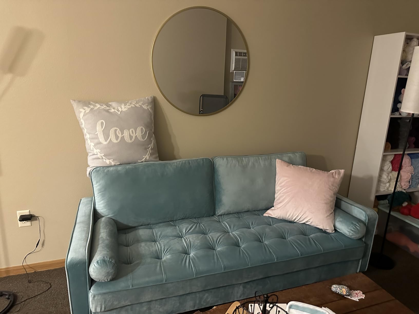 Modway EEI-3764-COG Valour Performance Velvet Sofa, Cognac customer photo 1