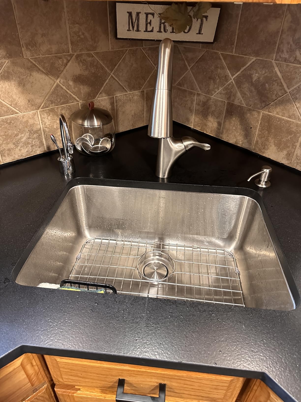 KRAUS Dex 33-inch Undermount 16 Gauge Stainless Steel Single Bowl Kitchen Sink, KA1US33B customer photo 1