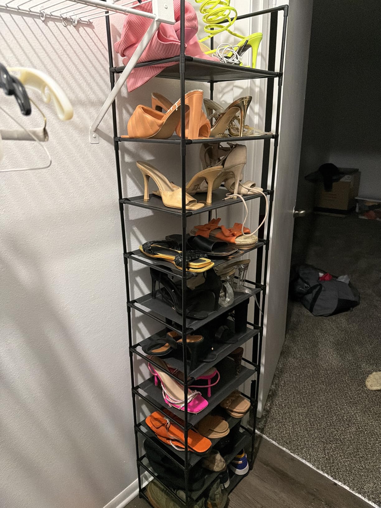 FIDUCIAL HOME 10 Tiers Shoe Rack 20-25 Pairs Sturdy Shoe Shelf customer photo 2